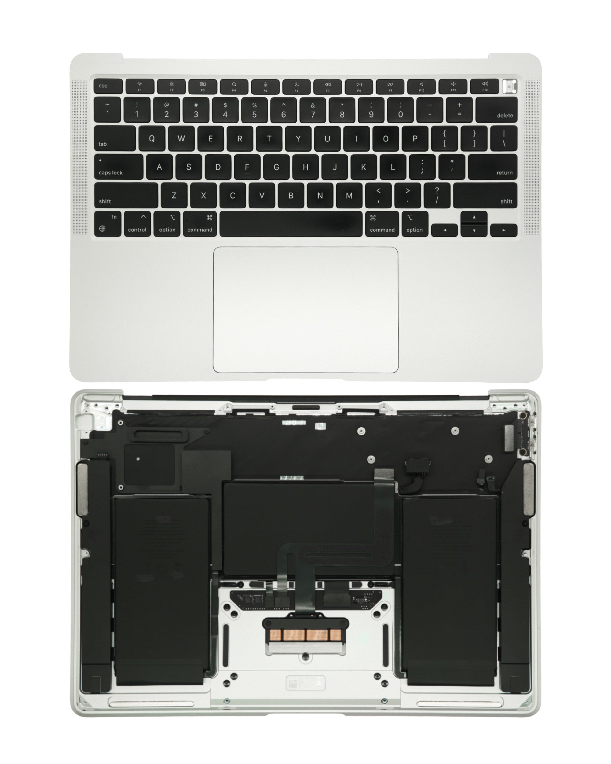 SILVER TOP CASE ASSEMBLY WITH BATTERY AND KEYBOARD (US KEYBOARD) COMPATIBLE WITH MACBOOK AIR 13" RETINA A2337 (LATE 2020)