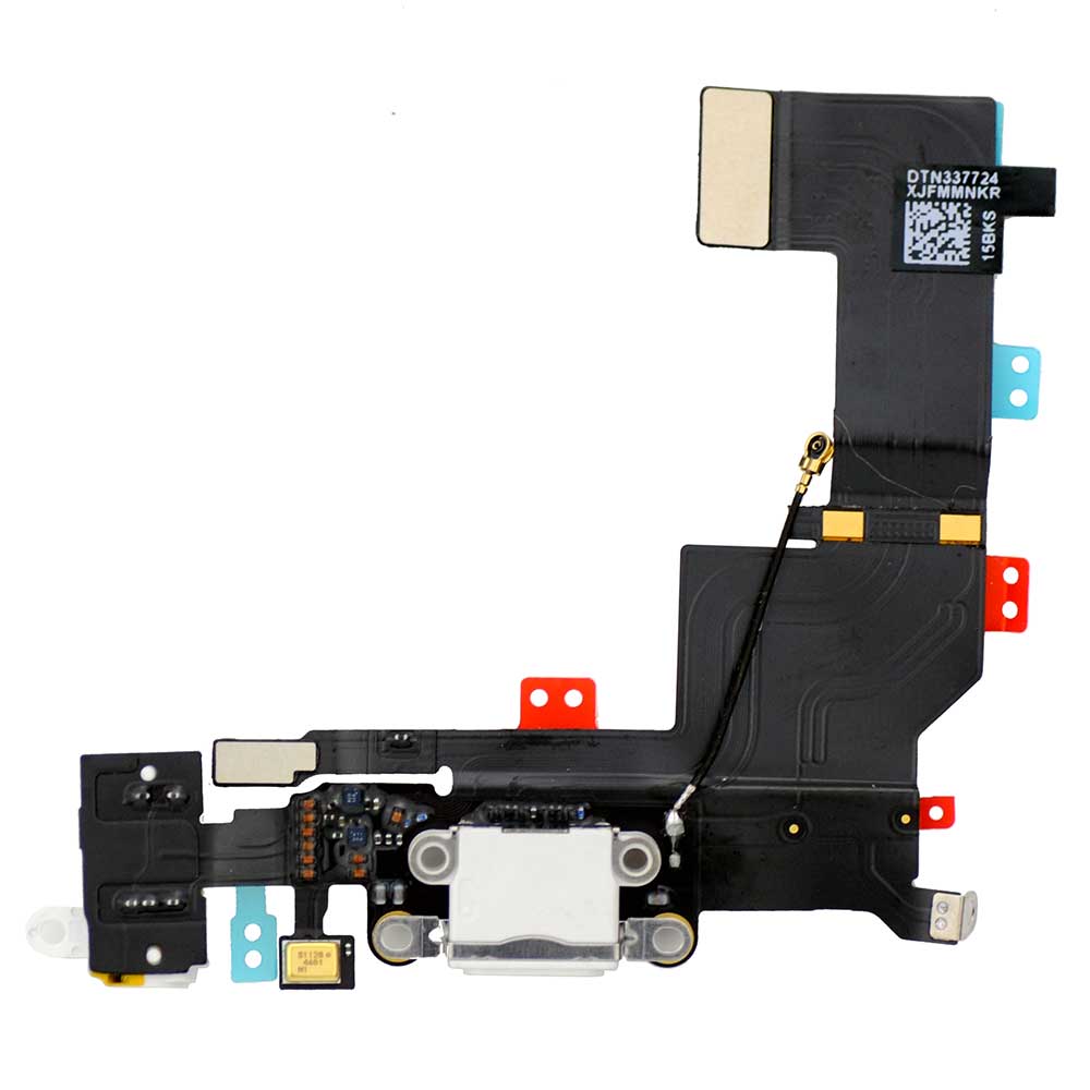 WHITE DOCK CONNECTOR FLEX CABLE FOR IPHONE 5S