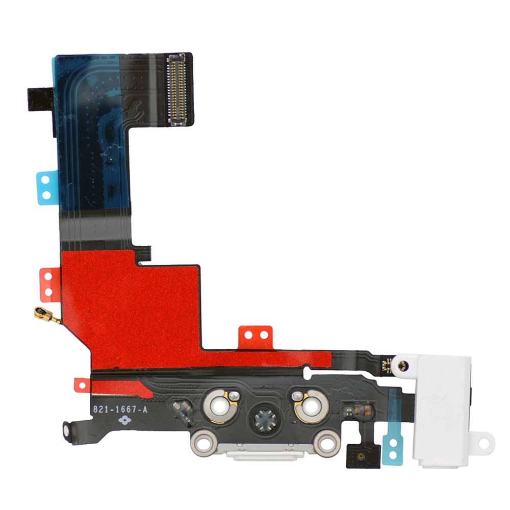 WHITE DOCK CONNECTOR FLEX CABLE FOR IPHONE 5S