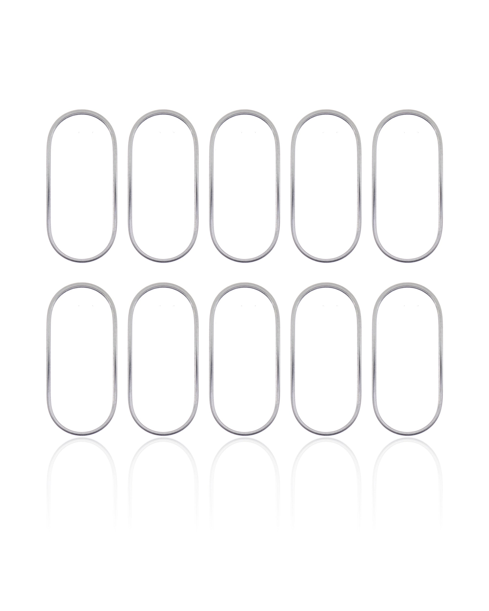 BACK CAMERA LENS GLASS RING PROTECTIVE COVER COMPATIBLE FOR IPHONE XS / XS MAX (SILVER)