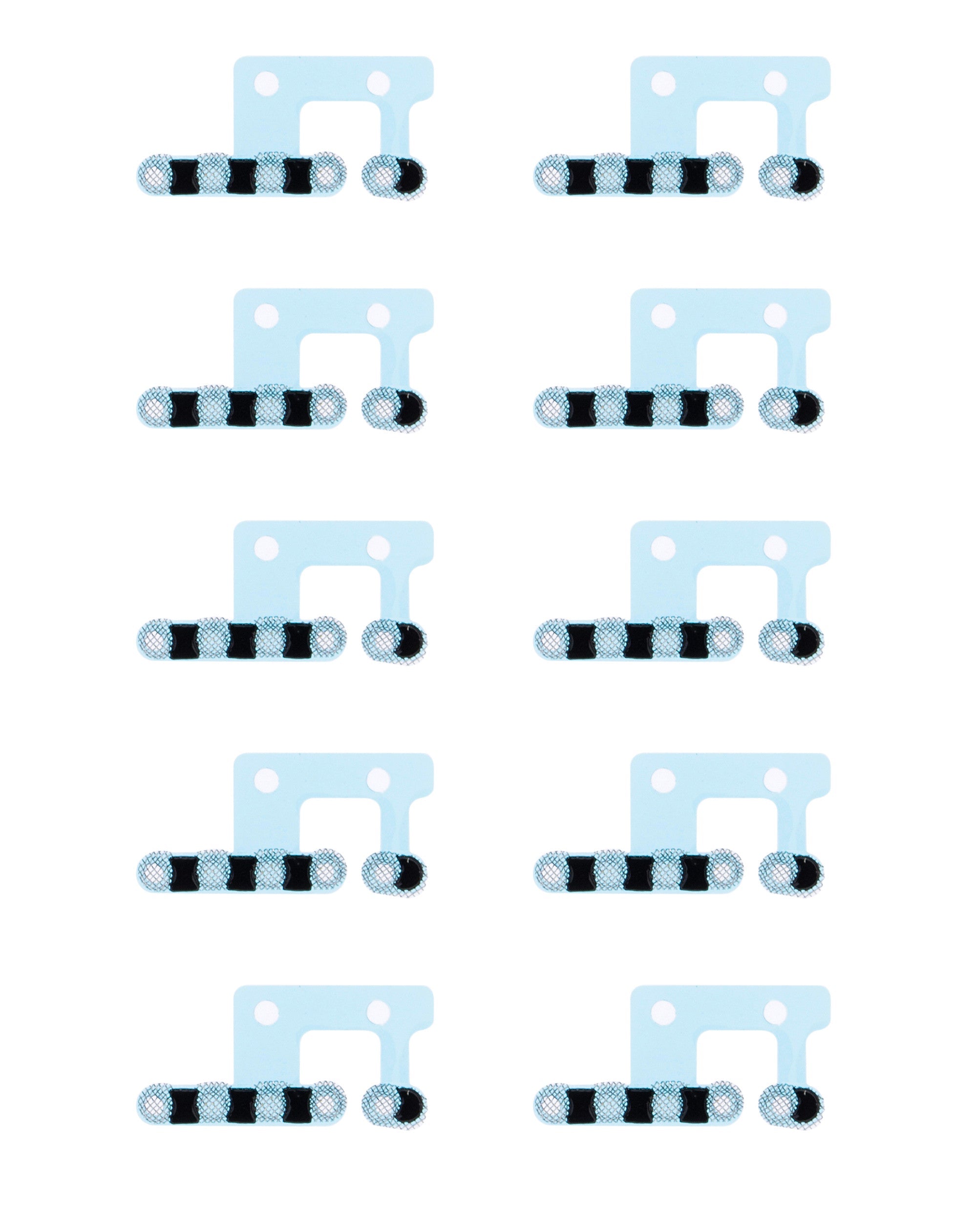 LOUDSPEAKER / MIC MESH COMPATIBLE FOR IPHONE 12 / 12 PRO - (WHITE)