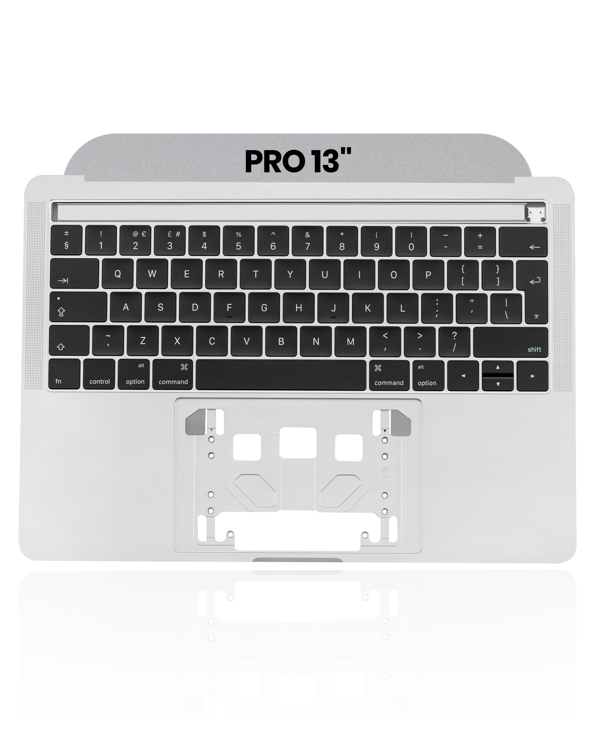 Top Case With Keyboard Compatible For MacBook Pro 13" (A1989 / Late 2018 / Early 2019) (UK Keyboard) (Used OEM Pull: Grade New) (Space Gray)