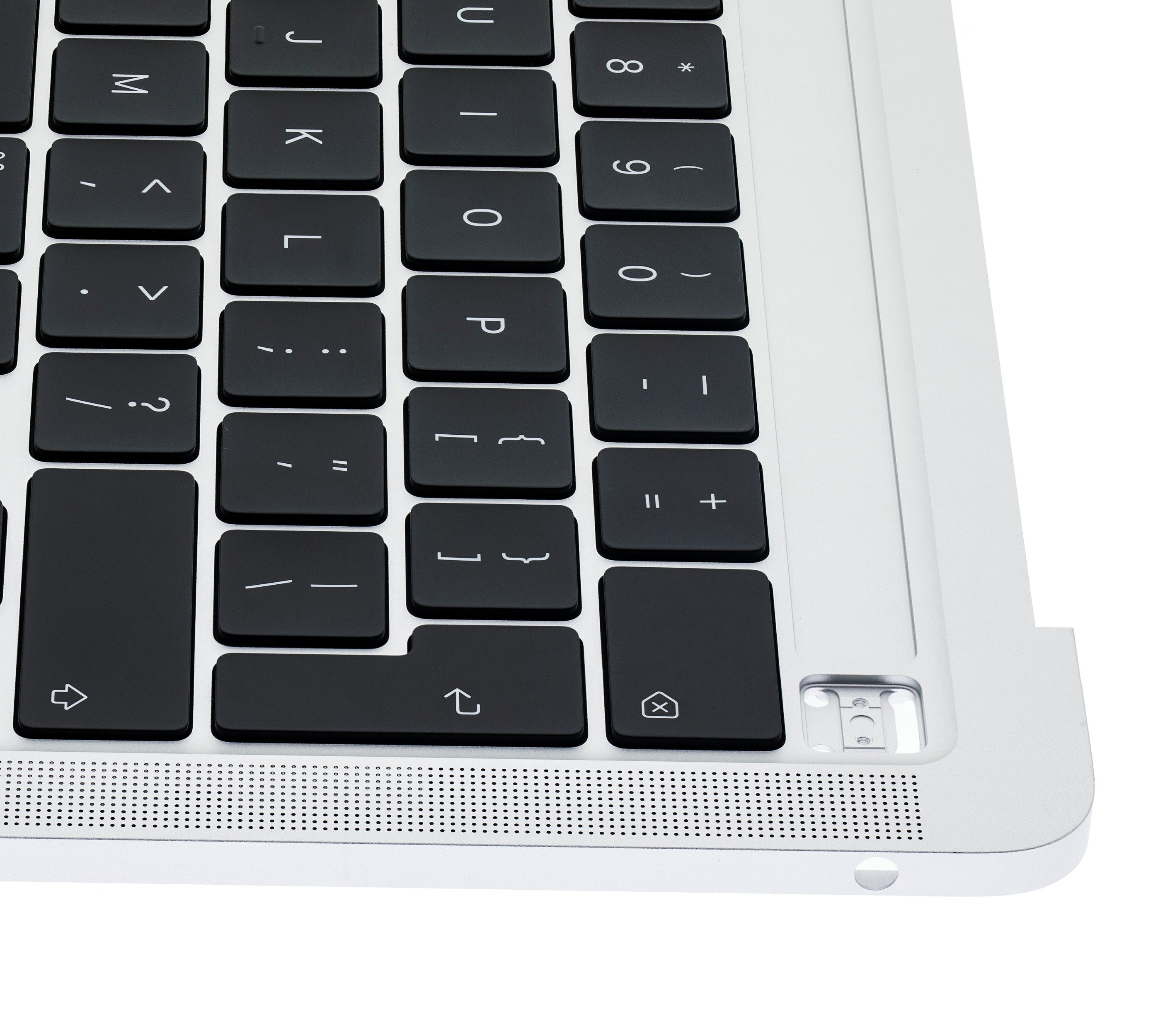 SILVER TOP CASE WITH KEYBOARD MACBOOK PRO 13" A2289 (LATE 2016 TO EARLY 2020) (USED OEM PULL: COSMETIC GRADE: NEW)