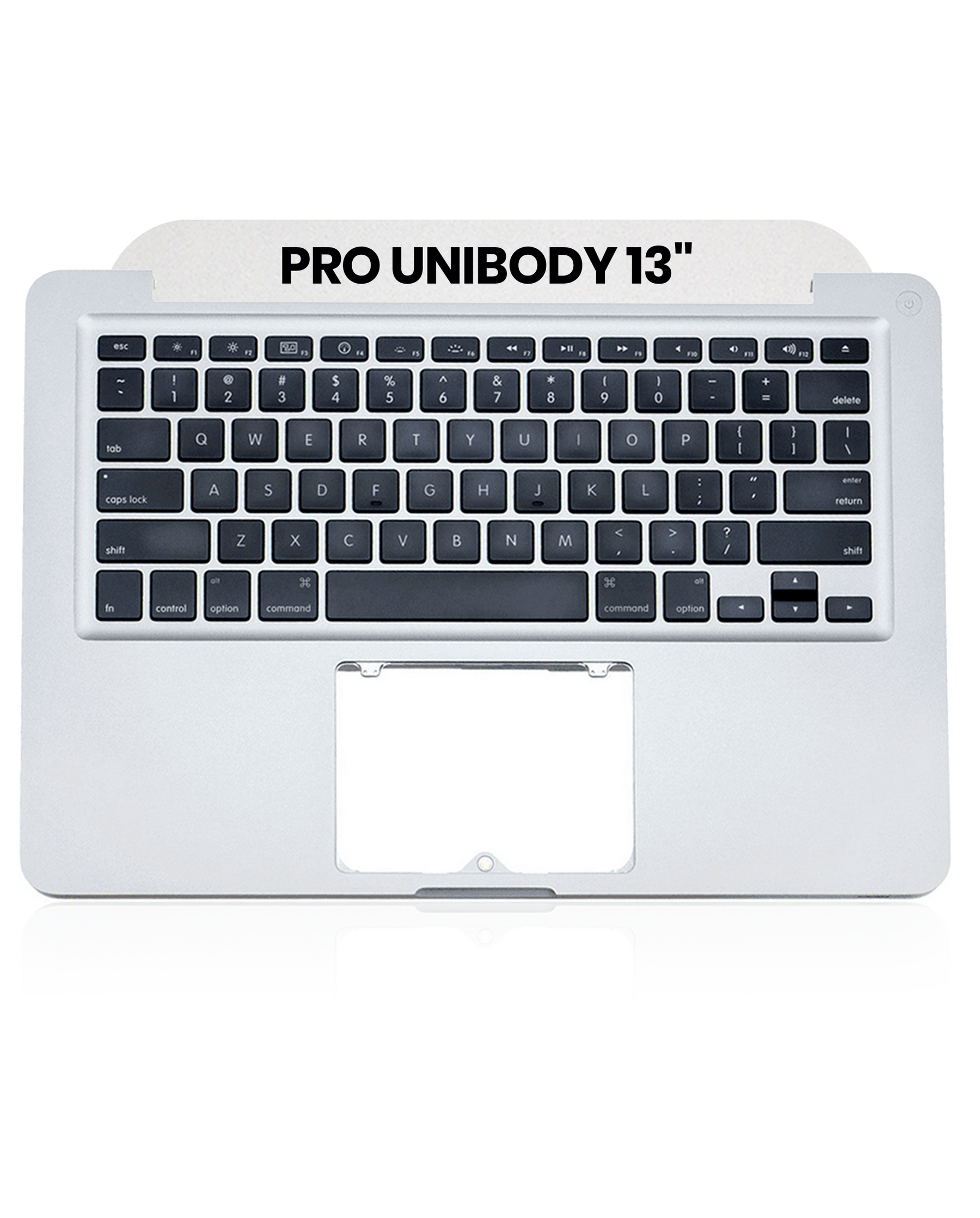 Top Case With Keyboard Compatible For MacBook Unibody 13" (A1278 / Mid 2009 / Mid 2010) (US English) (Used OEM Pull: Grade B)