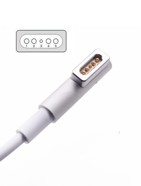 85W MagSafe 1 Power Adapter With Attached Cable Compatible For MacBook (L-Style) (Used OEM Pull)