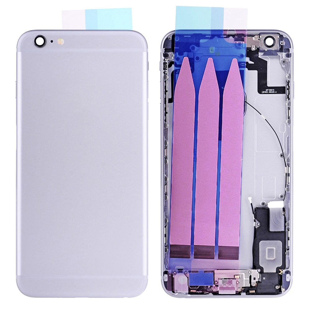 SILVER BACK COVER FULL ASSEMBLY FOR IPHONE 6S PLUS