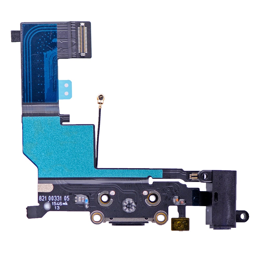 BLACK CHARGING PORT FLEX CABLE RIBBON FOR IPHONE SE