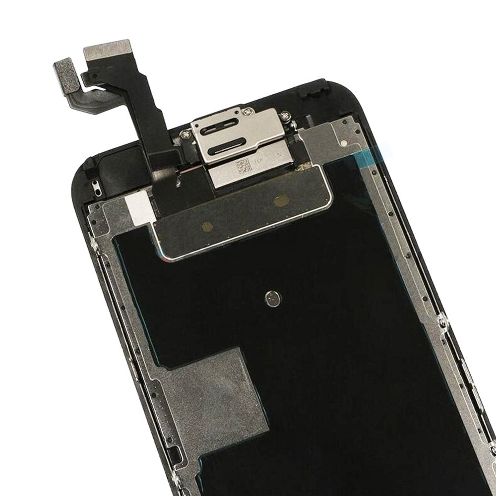 LCD SCREEN FULL ASSEMBLY WITH BLACK RING HOME BUTTON - BLACK FOR IPHONE 6S