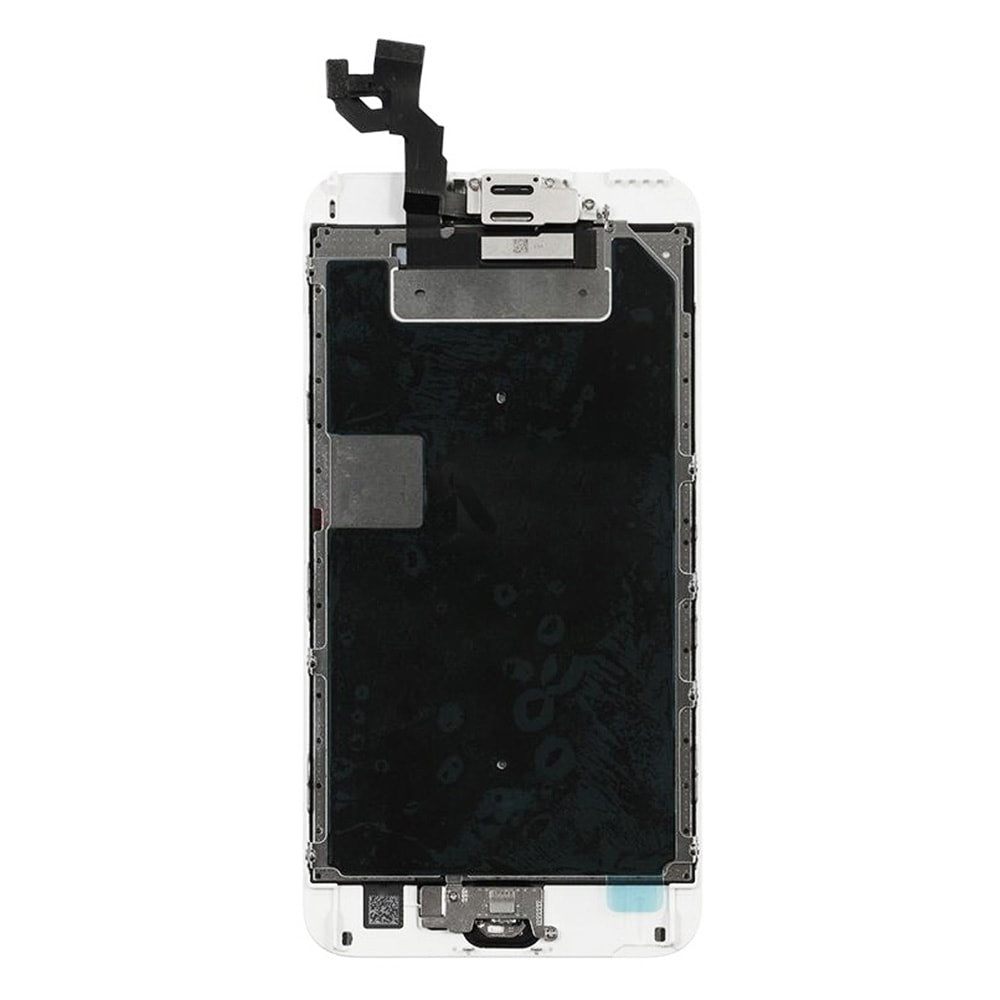 LCD SCREEN FULL ASSEMBLY WITH ROSE RING HOME BUTTON - WHITE FOR IPHONE 6S PLUS