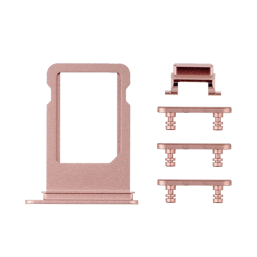 ROSE SIDE BUTTONS SET WITH SIM TRAY FOR IPHONE 7 PLUS