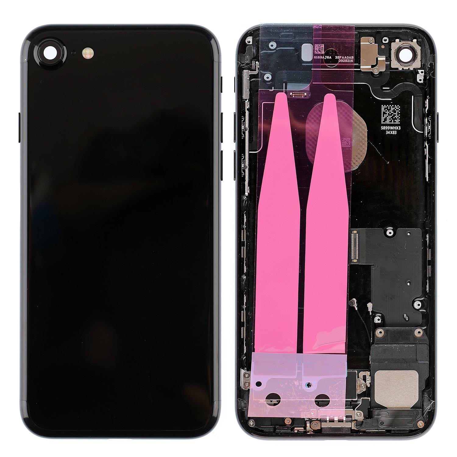 JET BLACK BACK COVER FULL ASSEMBLY FOR IPHONE 7