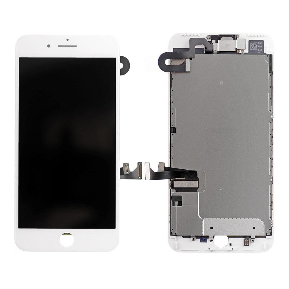 LCD SCREEN FULL ASSEMBLY WITHOUT HOME BUTTON - WHITE FOR IPHONE 7 PLUS