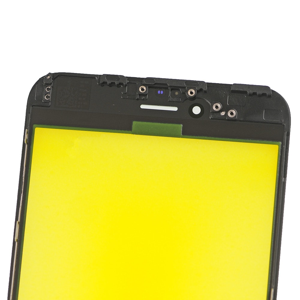 BLACK FRONT GLASS WITH COLD PRESSED FRAME FOR IPHONE 6 PLUS