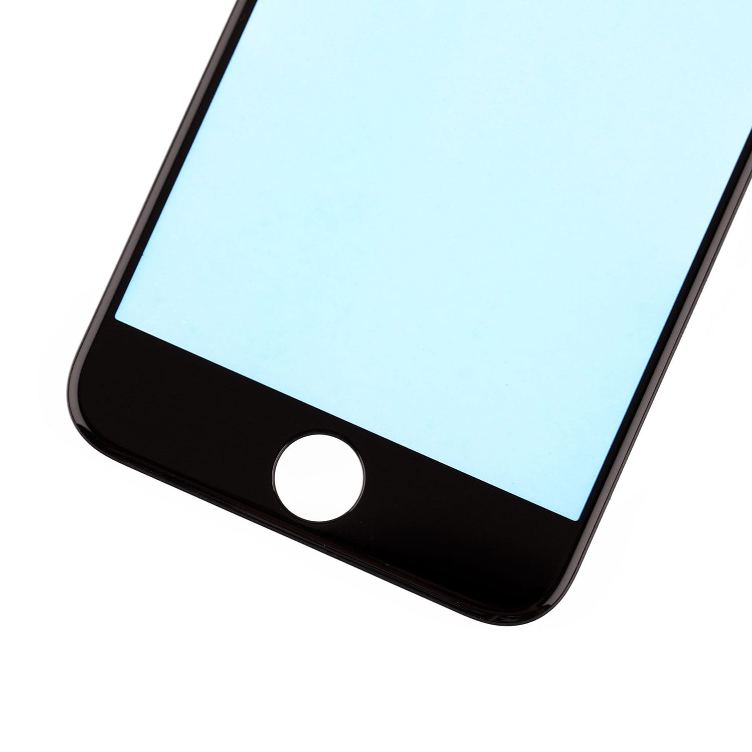 BLACK  FRONT GLASS LENS WITH SUPPORTING FRAME FOR IPHONE 8