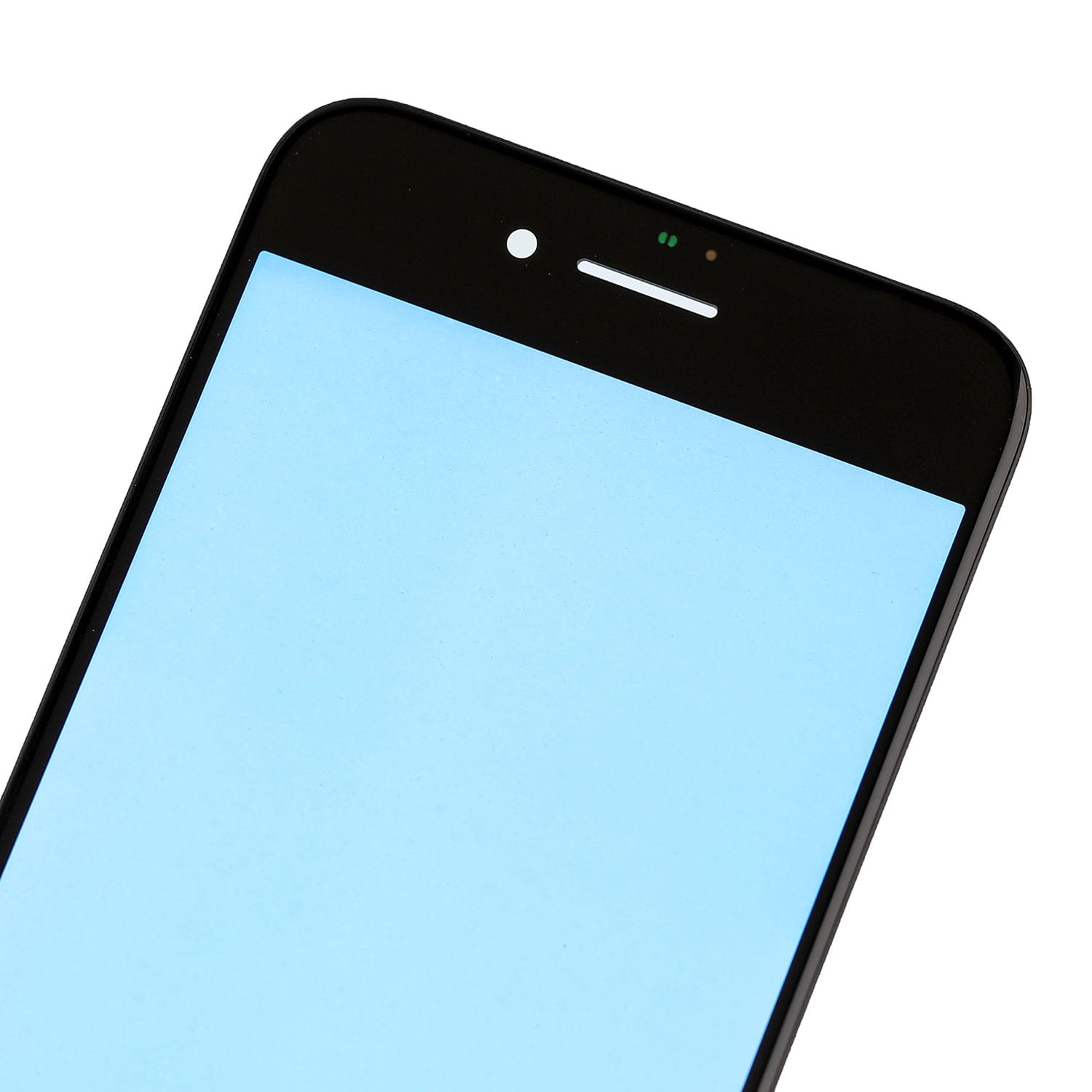 BLACK  FRONT GLASS LENS WITH SUPPORTING FRAME FOR IPHONE 8