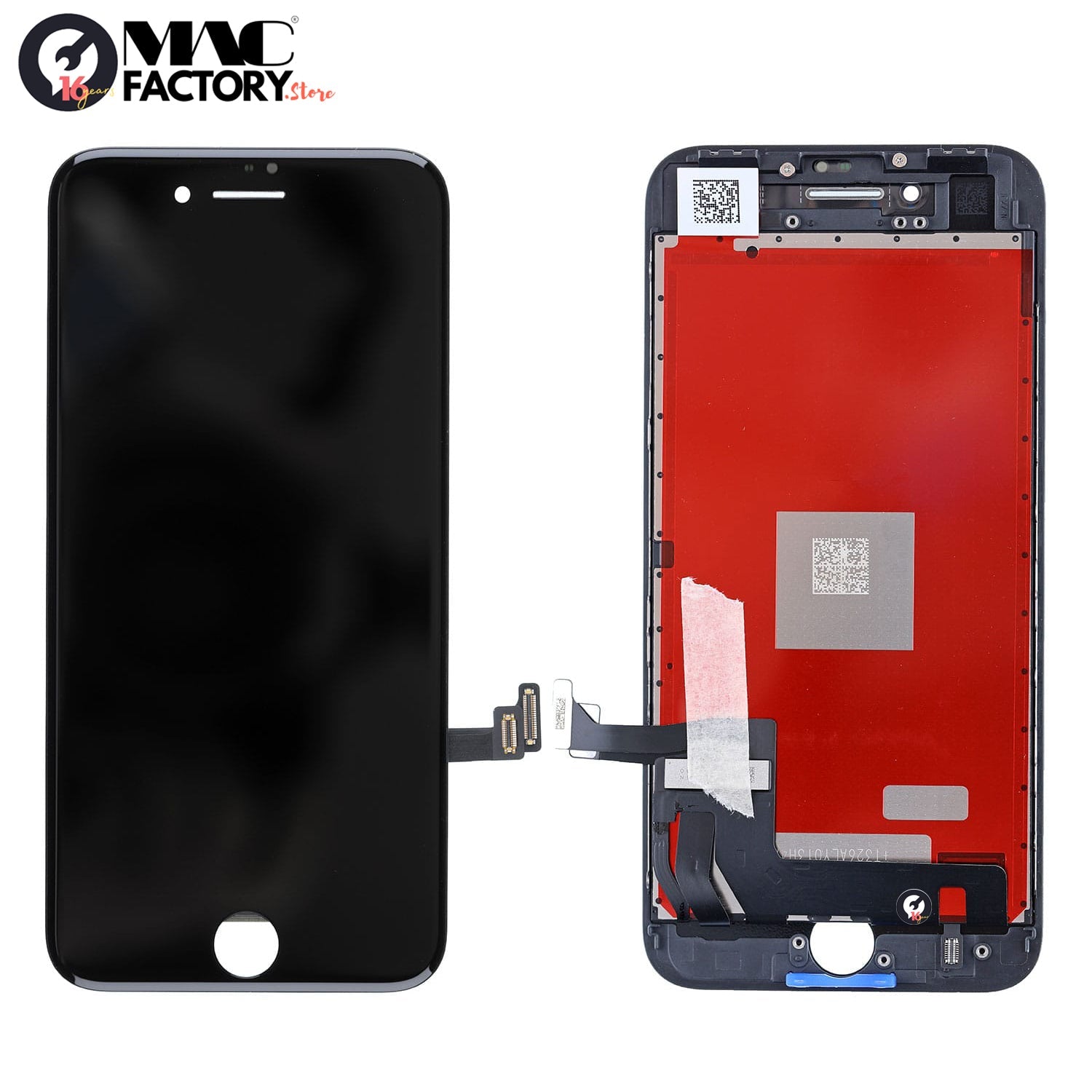 BLACK LCD SCREEN AND DIGITIZER ASSEMBLY FOR IPHONE 8/SE 2ND