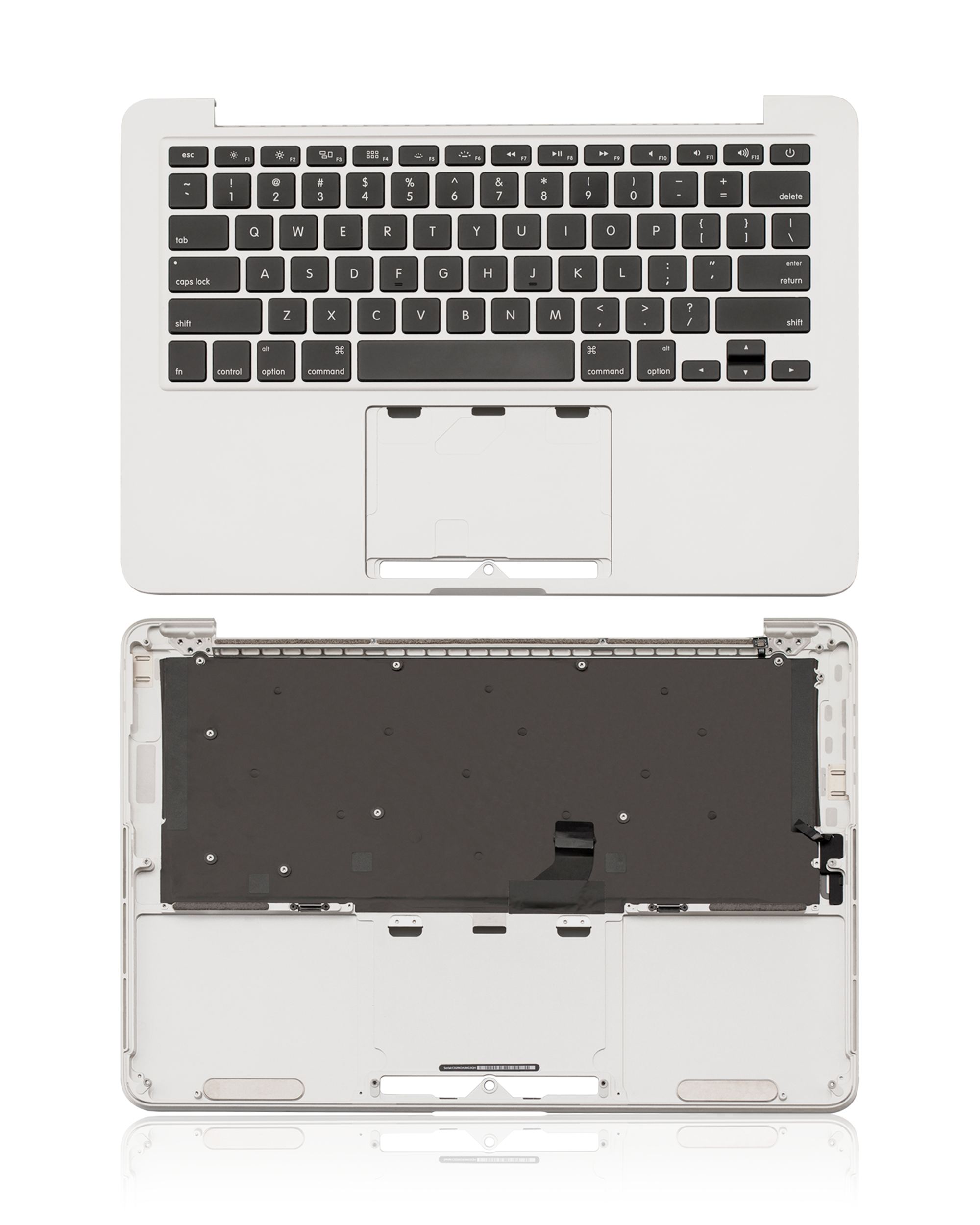 Top Case With Keyboard Compatible For MacBook Pro 13" Retina (A1502 / Late 2013 / Mid 2014) (US English) (Used OEM Pull: Grade B/C)