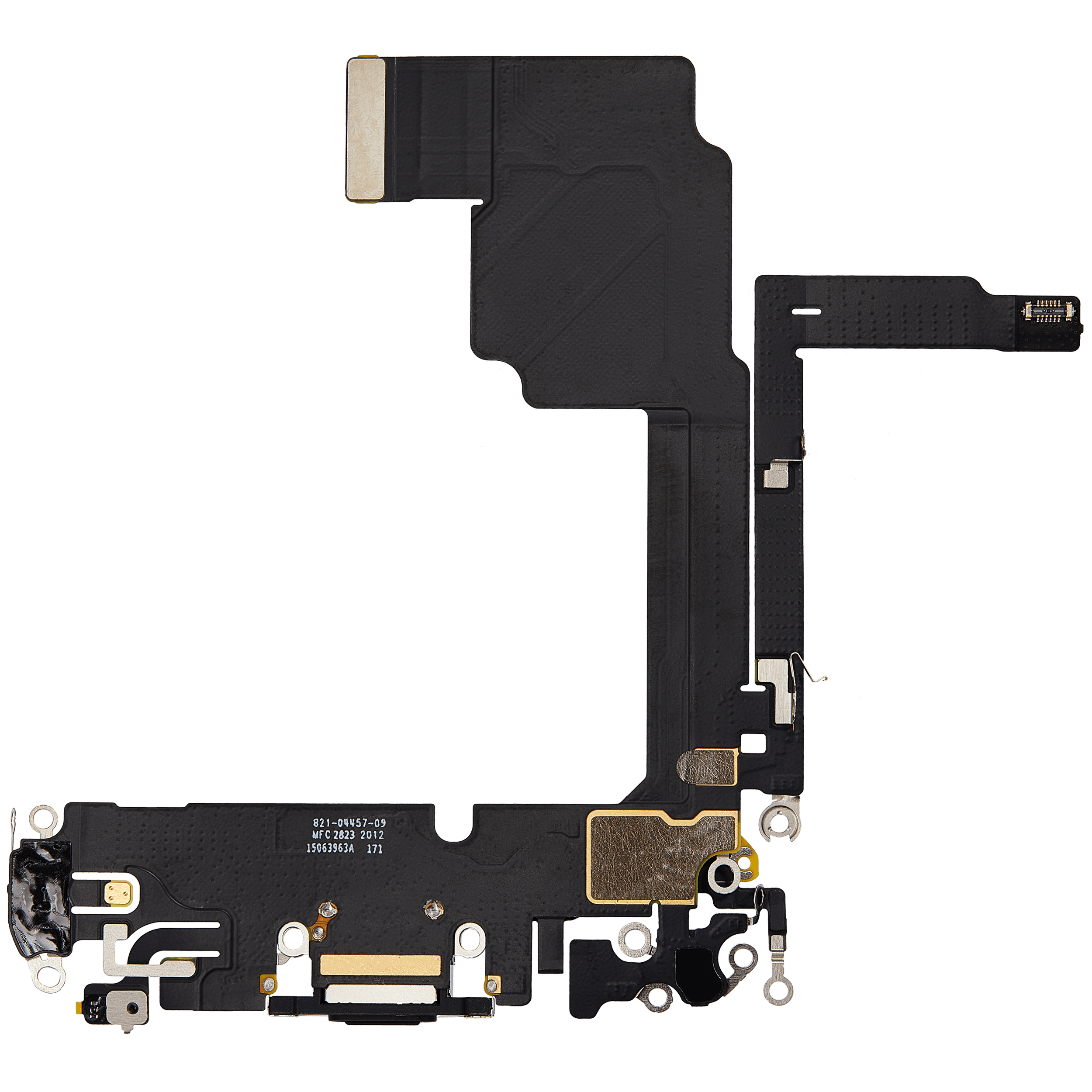 Charging Port Flex Cable Compatible For iPhone 15 Pro (Premium) (Black Titanium)