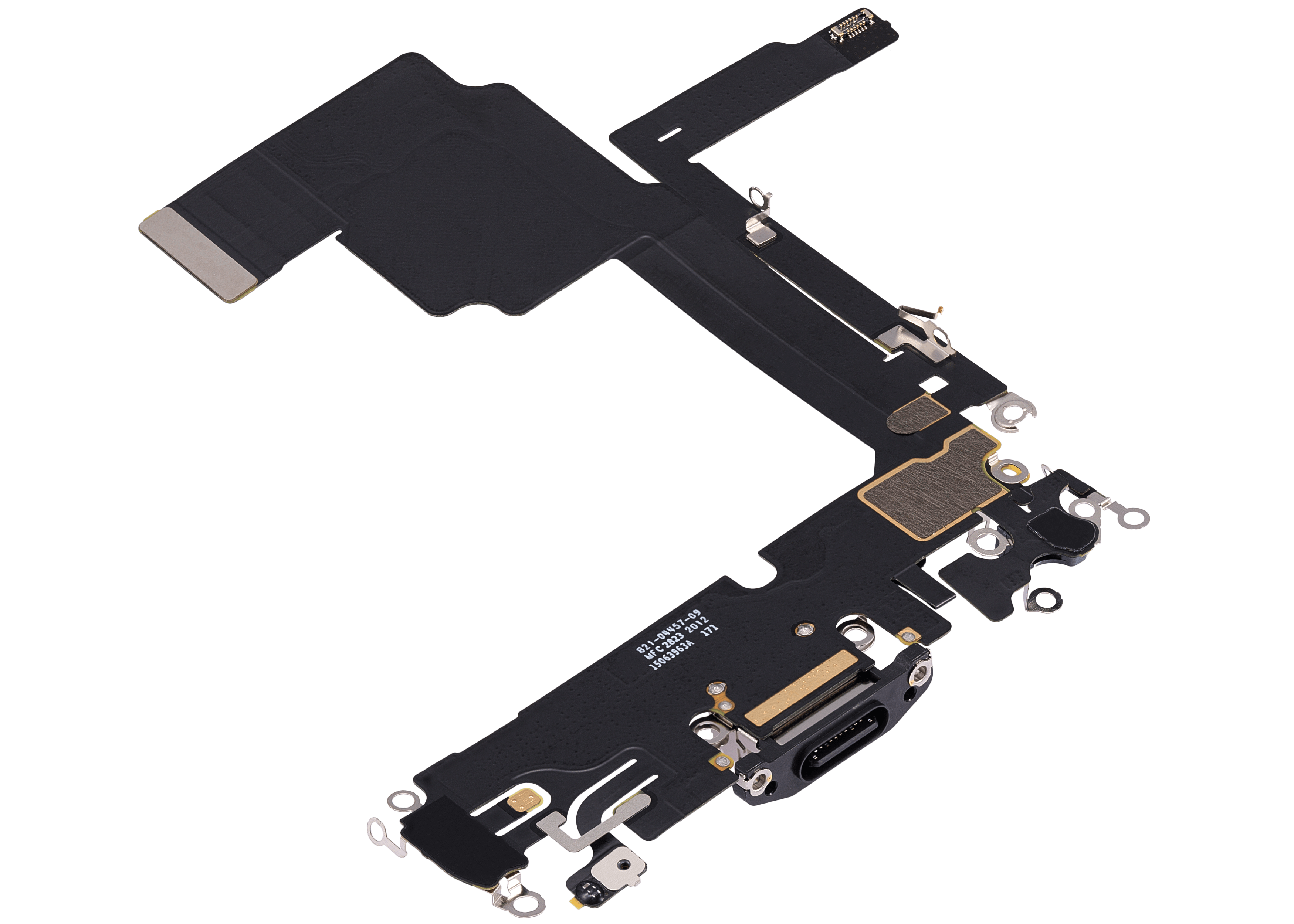 Charging Port Flex Cable Compatible For iPhone 15 Pro (Premium) (Black Titanium)