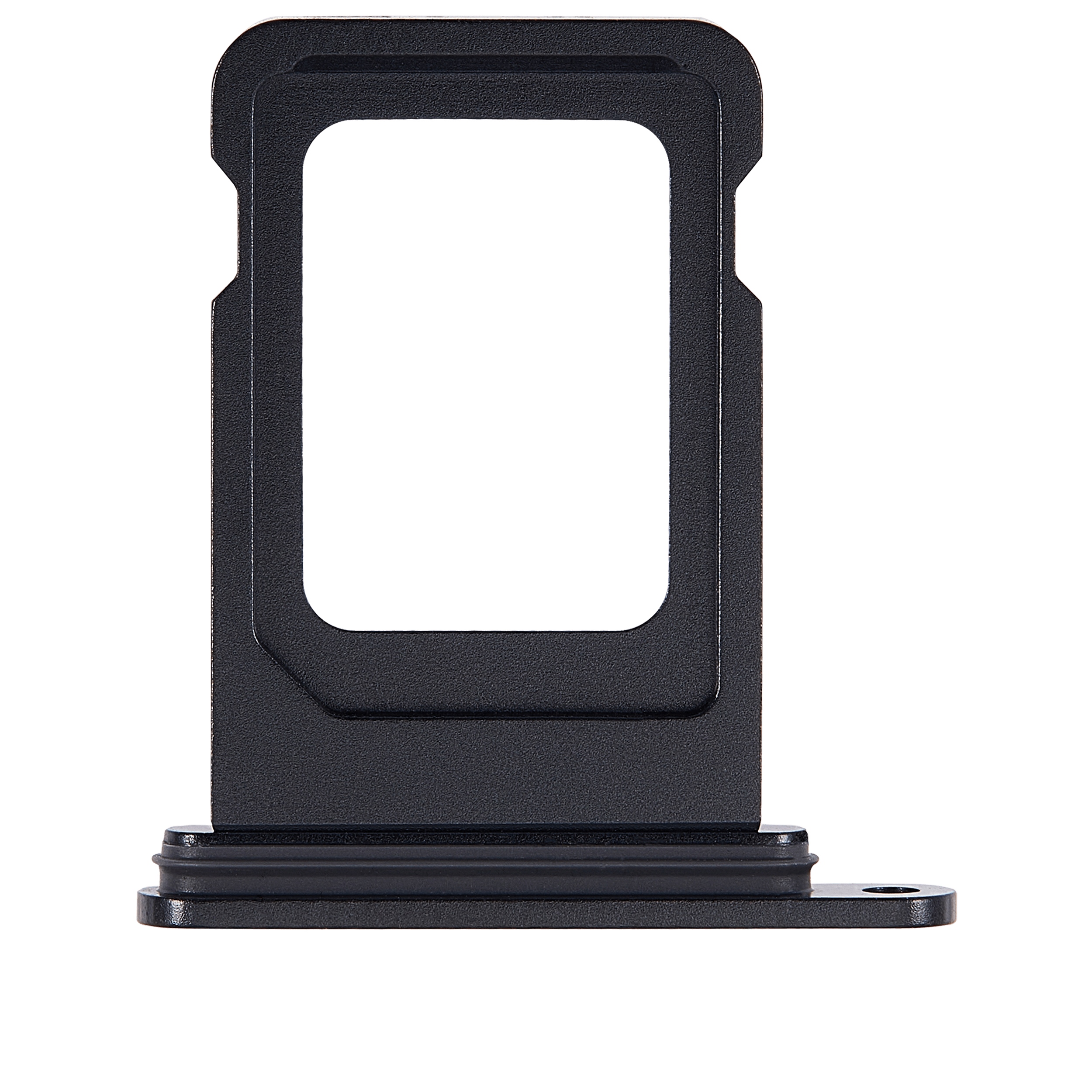 Single Sim Card Tray Compatible For iPhone 15 / 15 Plus (Black)