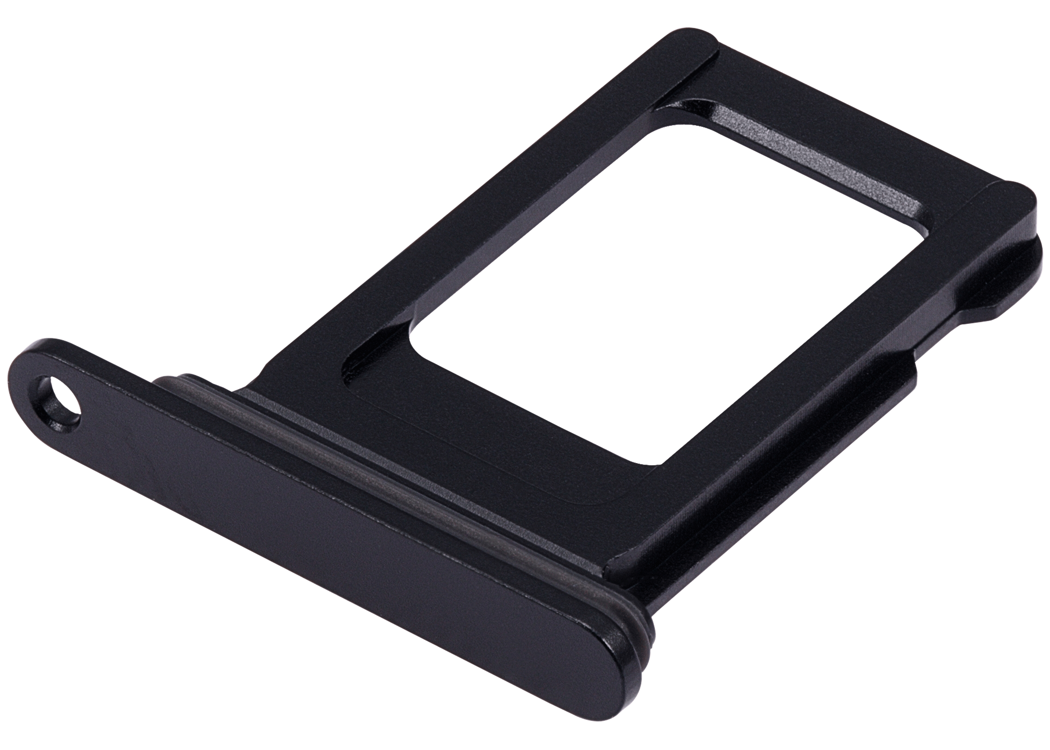 Single Sim Card Tray Compatible For iPhone 15 / 15 Plus (Black)