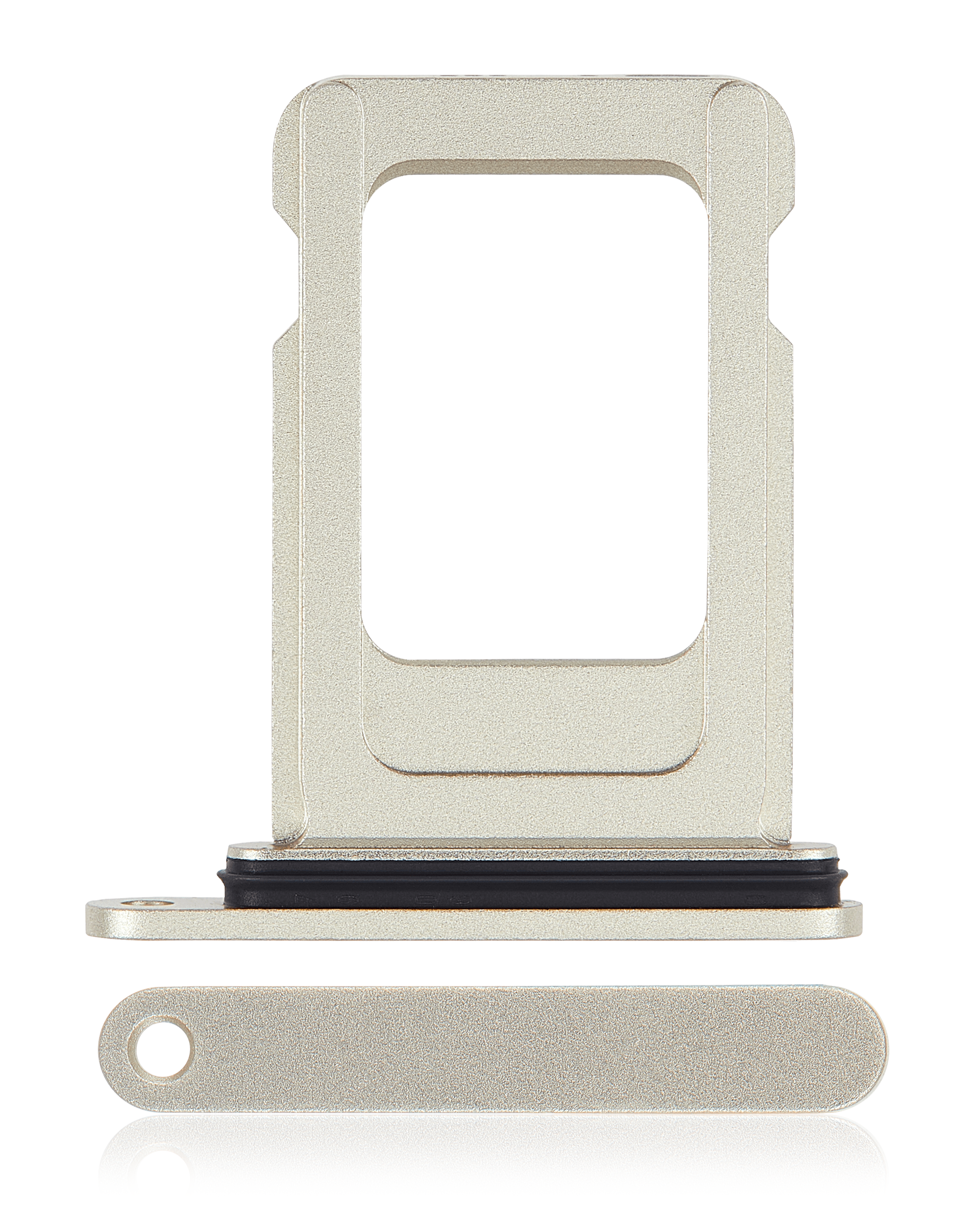 Single Sim Card Tray Compatible For iPhone 15 / 15 Plus (Yellow)