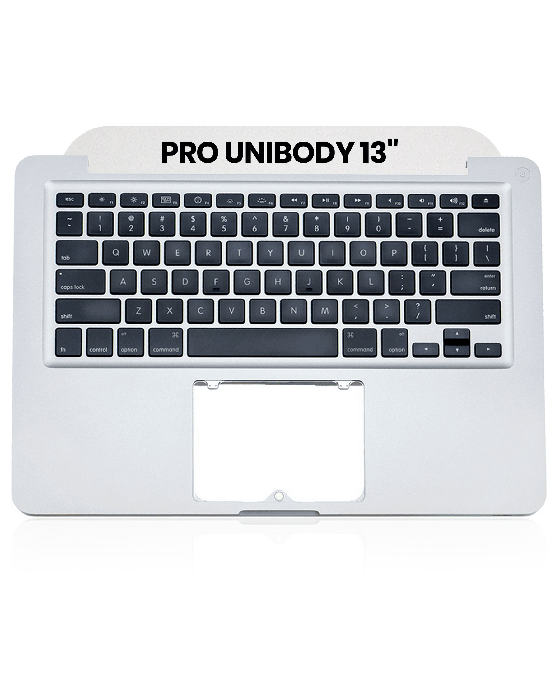 Top Case With Keyboard Compatible For MacBook Unibody 13" (A1278 / Mid 2009 / Mid 2010) (US English) (Used OEM Pull: Grade A)