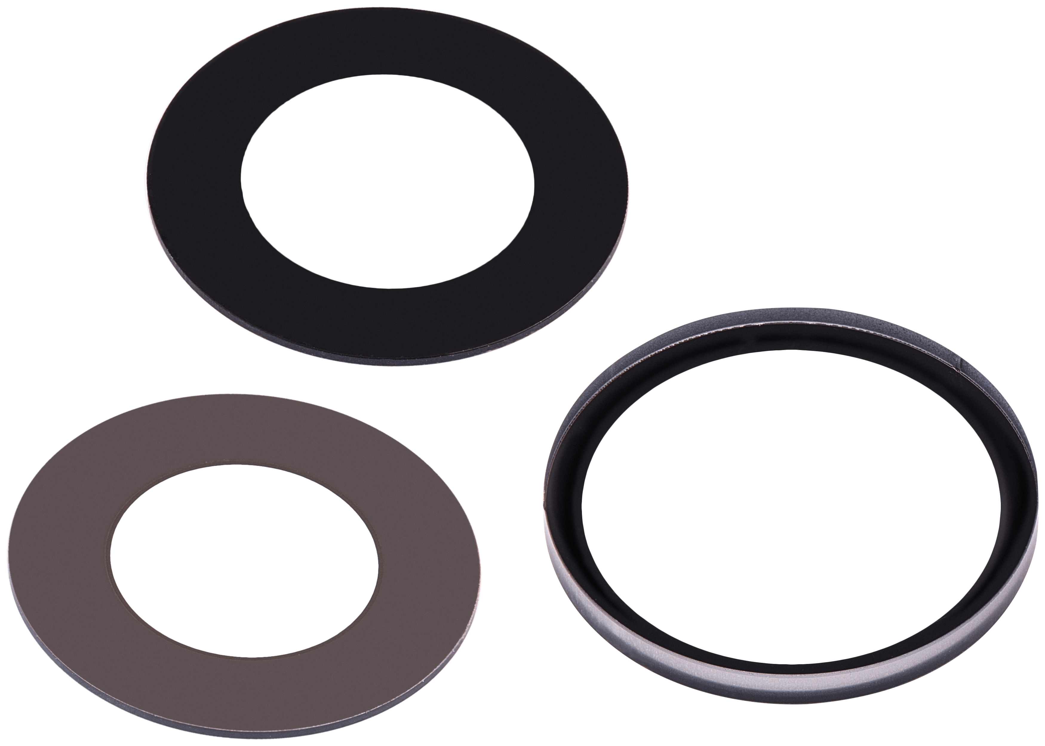 Back Camera Lens (Glass Only) With Adhesive Compatible For iPhone 15 Pro Max (3 Piece Set) (Aftermarket Plus)