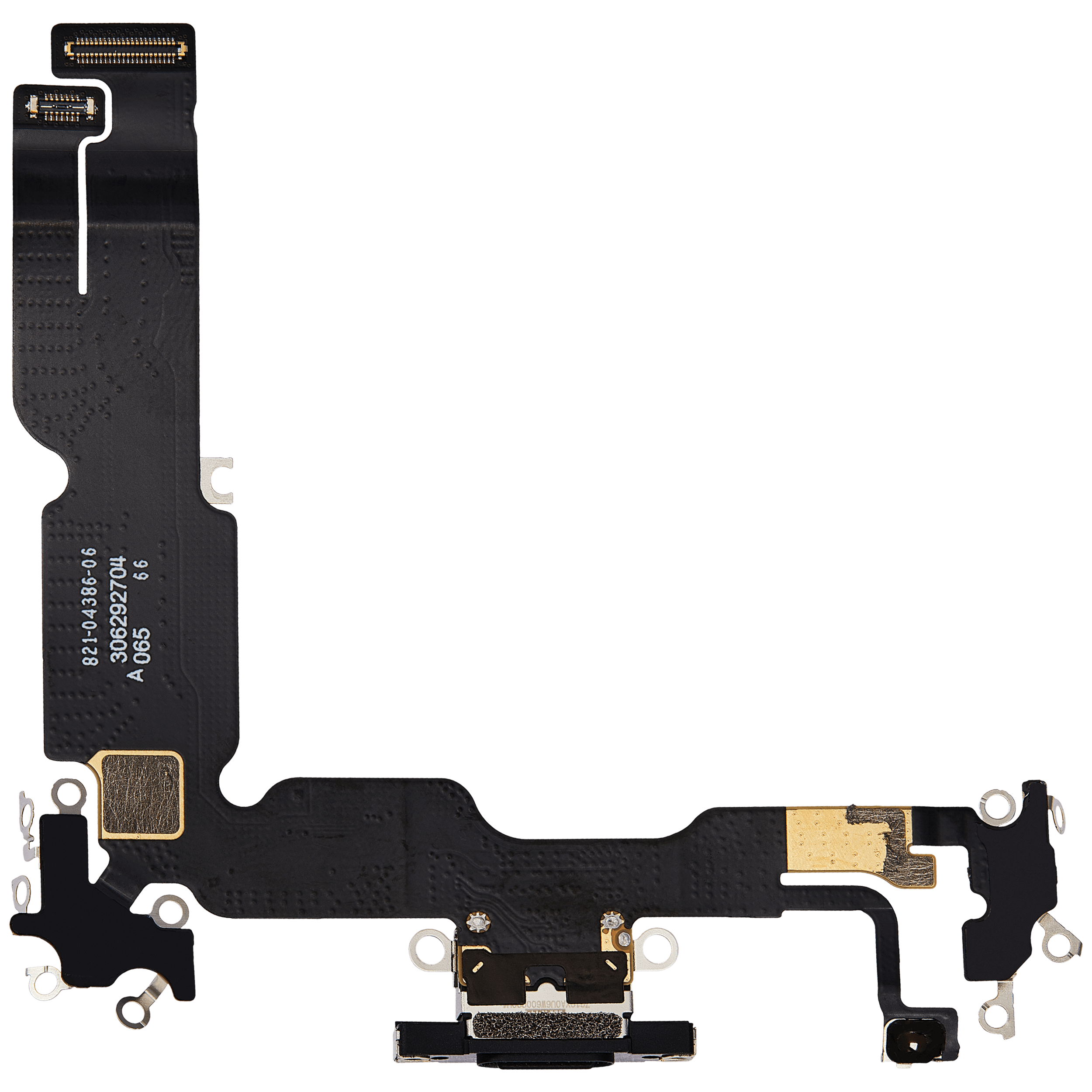 Charging Port Flex Cable Compatible For iPhone 15 Plus (Premium) (Black)