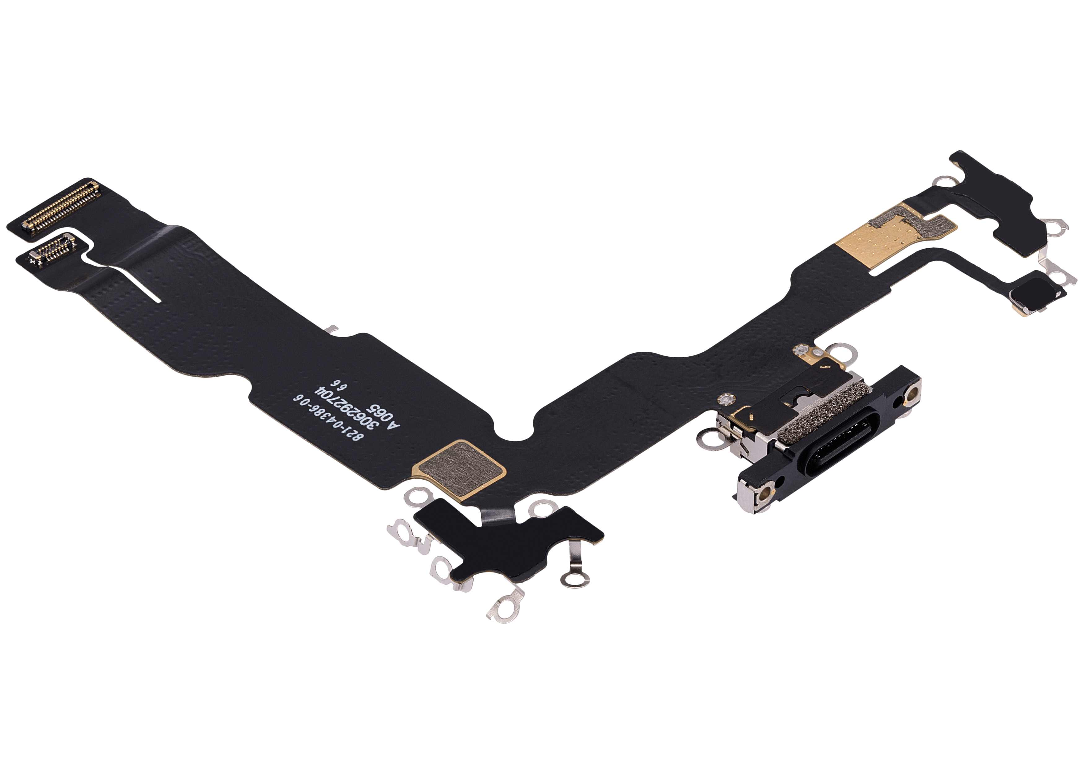 Charging Port Flex Cable Compatible For iPhone 15 Plus (Premium) (Black)