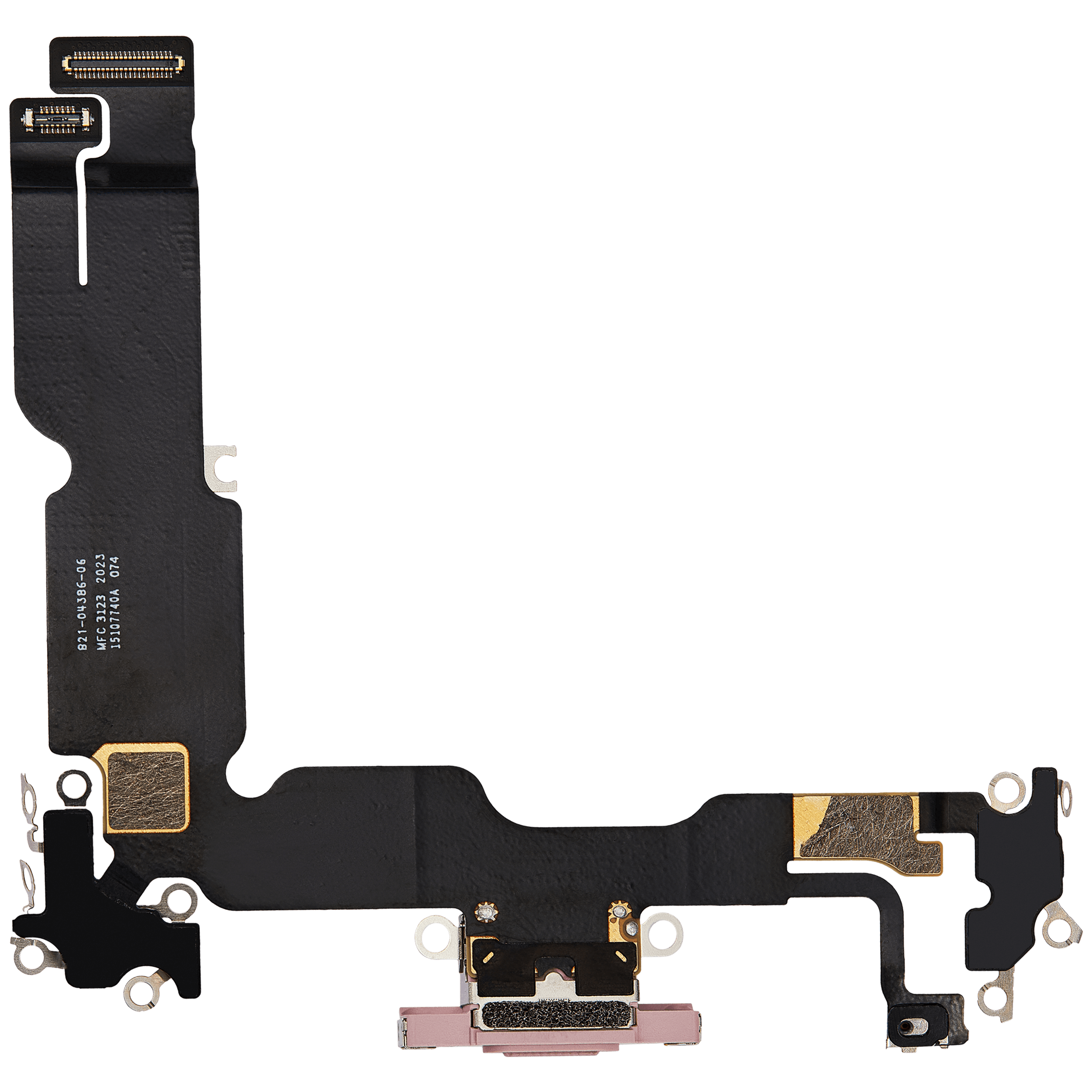 Charging Port Flex Cable Compatible For iPhone 15 Plus (Premium) (Pink)