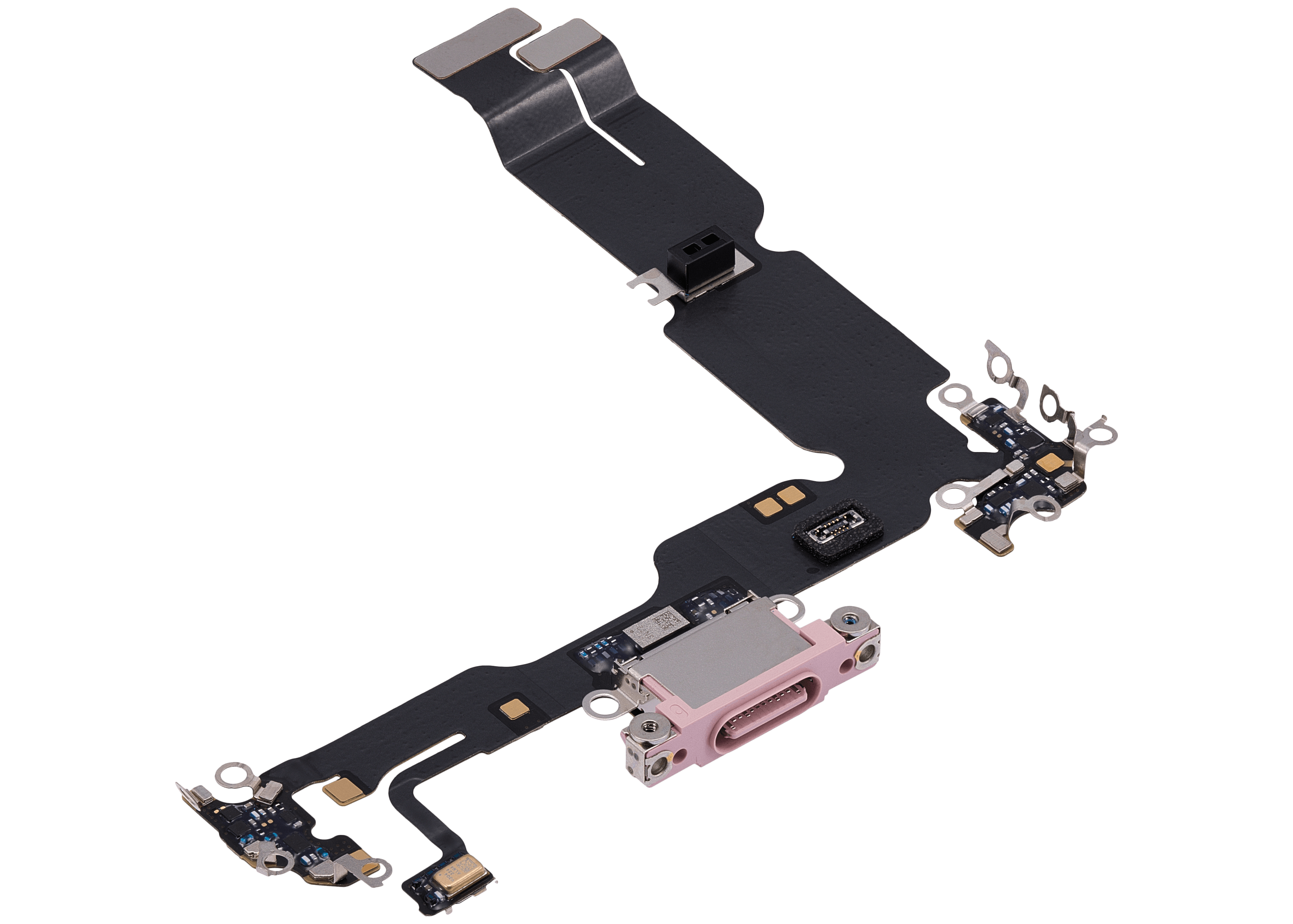 Charging Port Flex Cable Compatible For iPhone 15 Plus (Premium) (Pink)