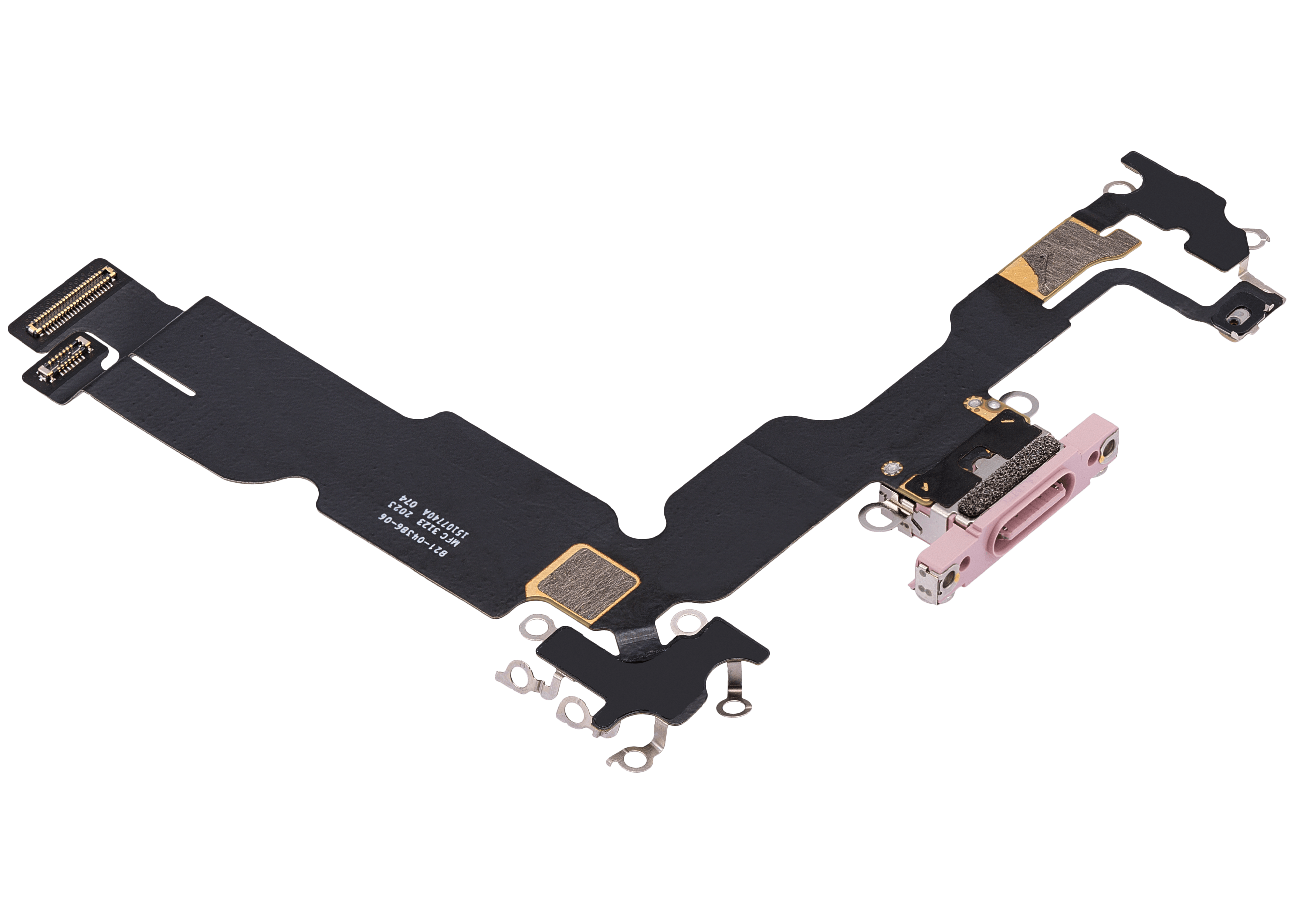 Charging Port Flex Cable Compatible For iPhone 15 Plus (Premium) (Pink)