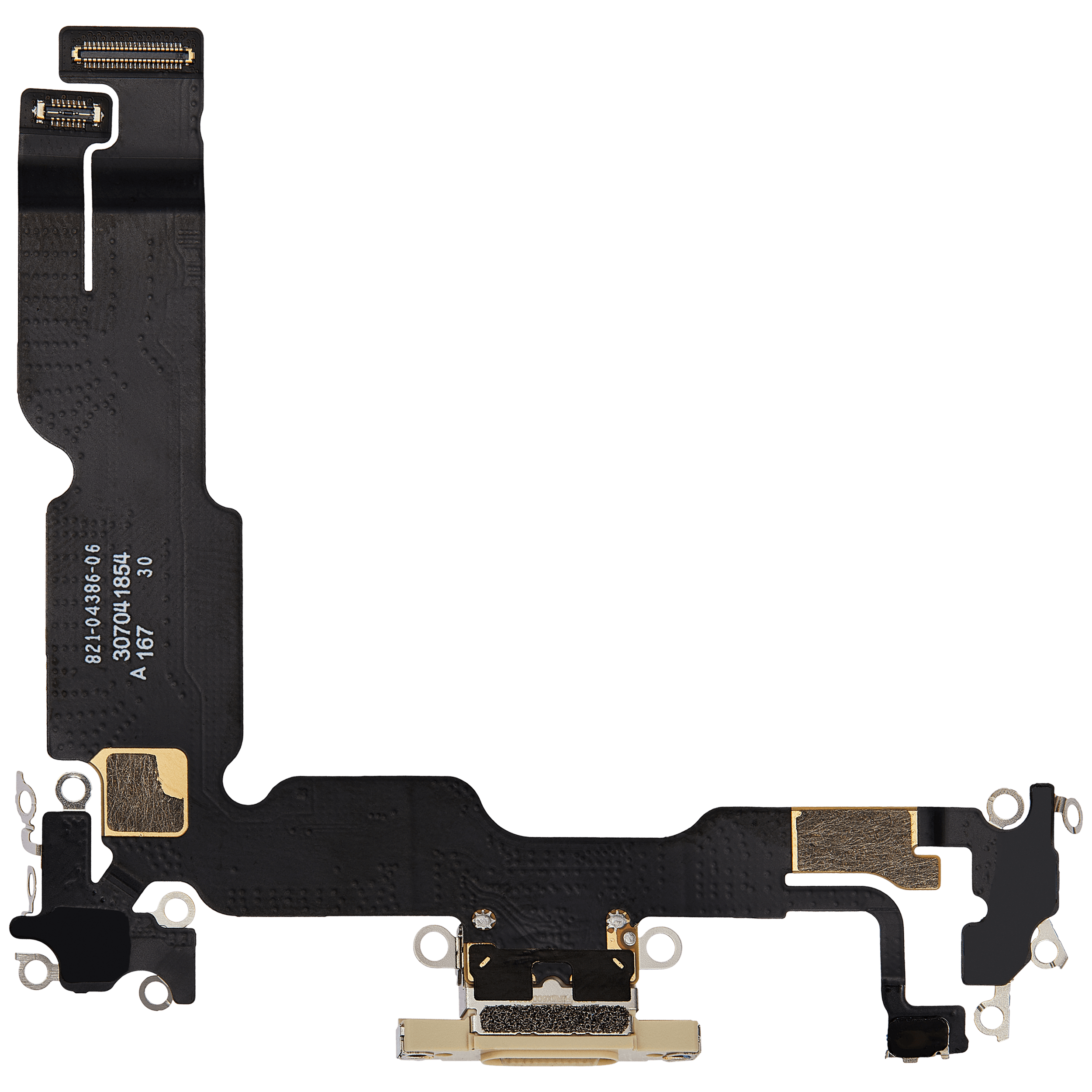 Charging Port Flex Cable Compatible For iPhone 15 Plus (Premium) (Yellow)