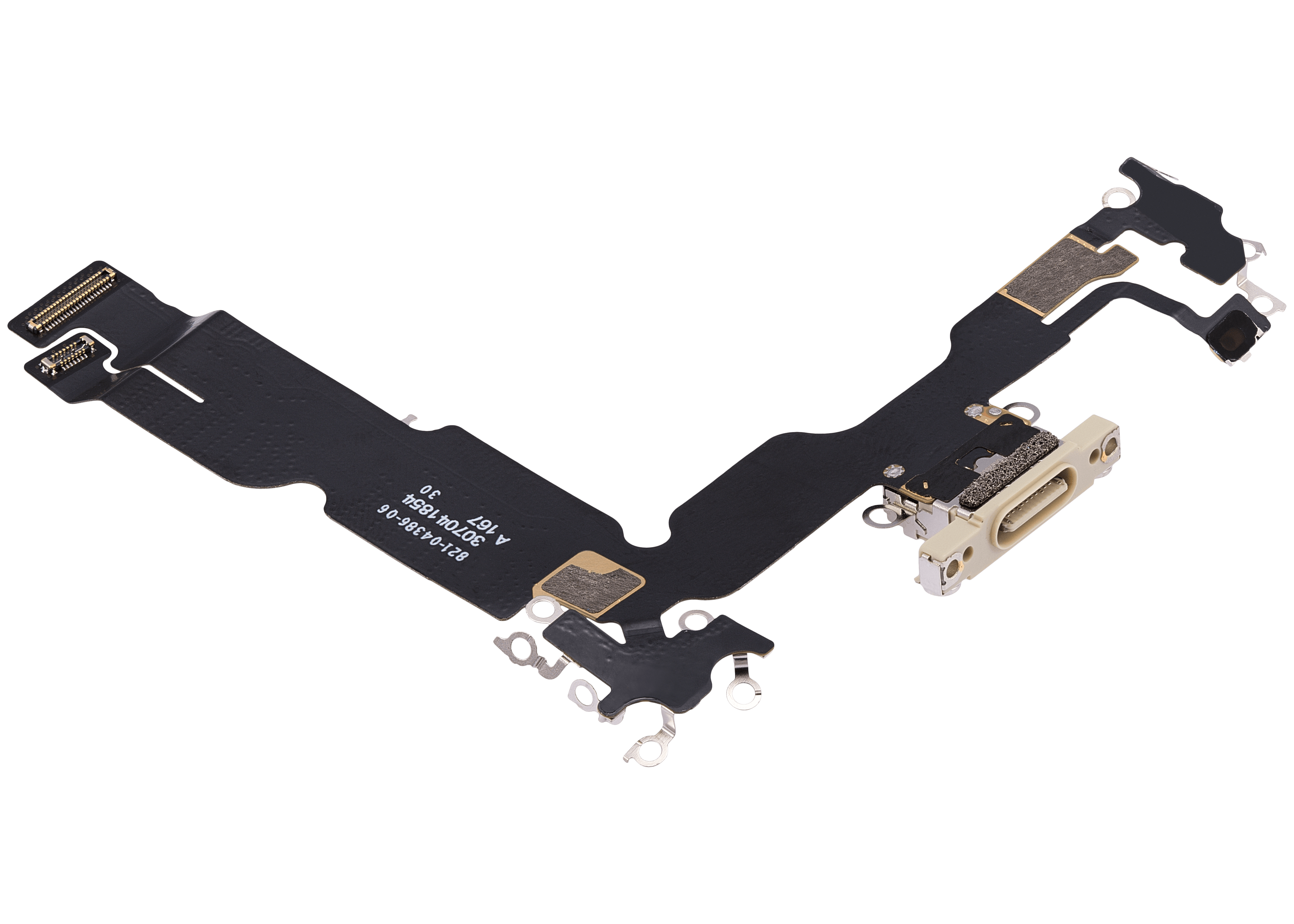 Charging Port Flex Cable Compatible For iPhone 15 Plus (Premium) (Yellow)