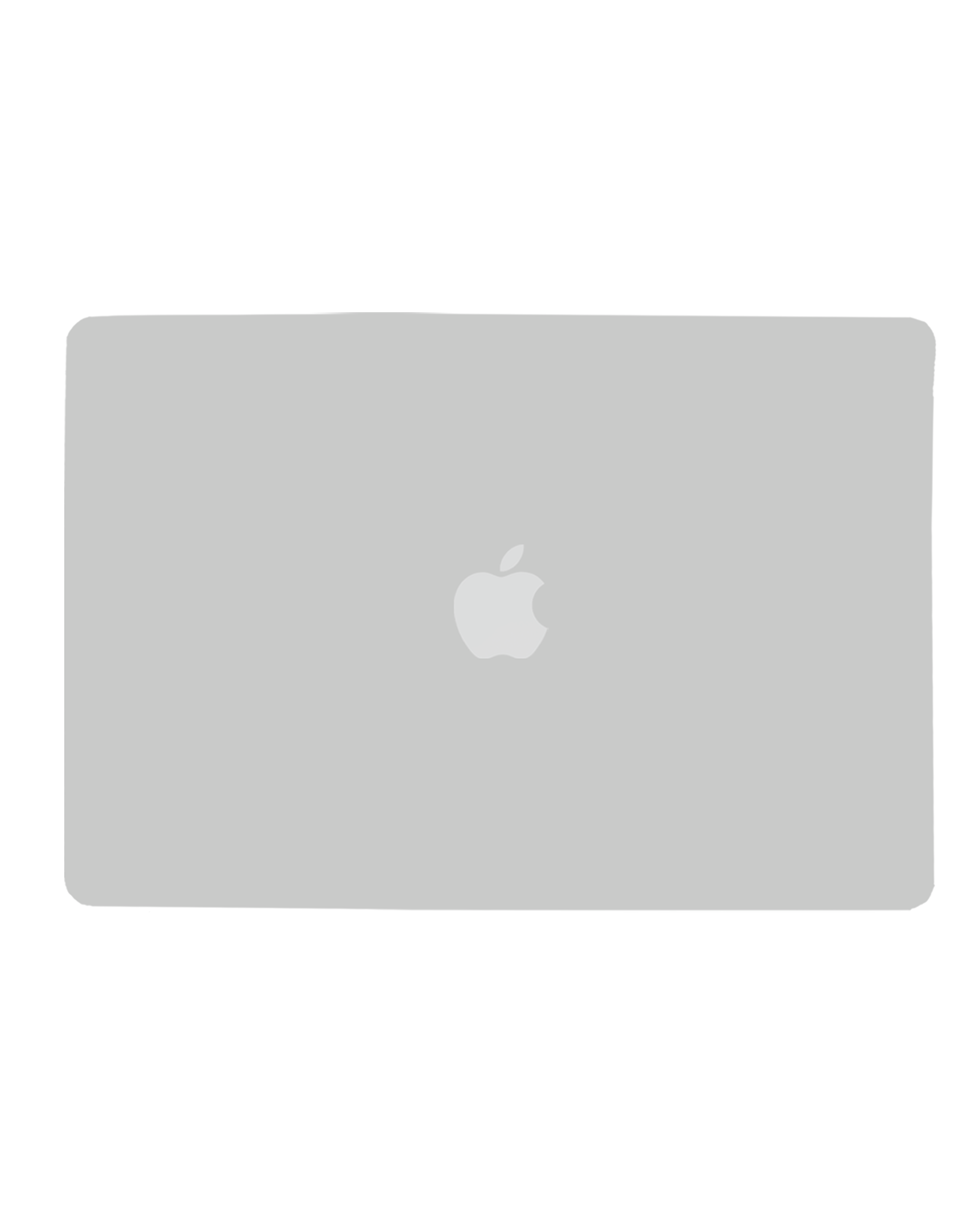 2 in 1 (Top and Bottom) Skin Compatible For MacBook Pro 13" (A2289 / Mid 2020) (Silver) duplicate 107070121375