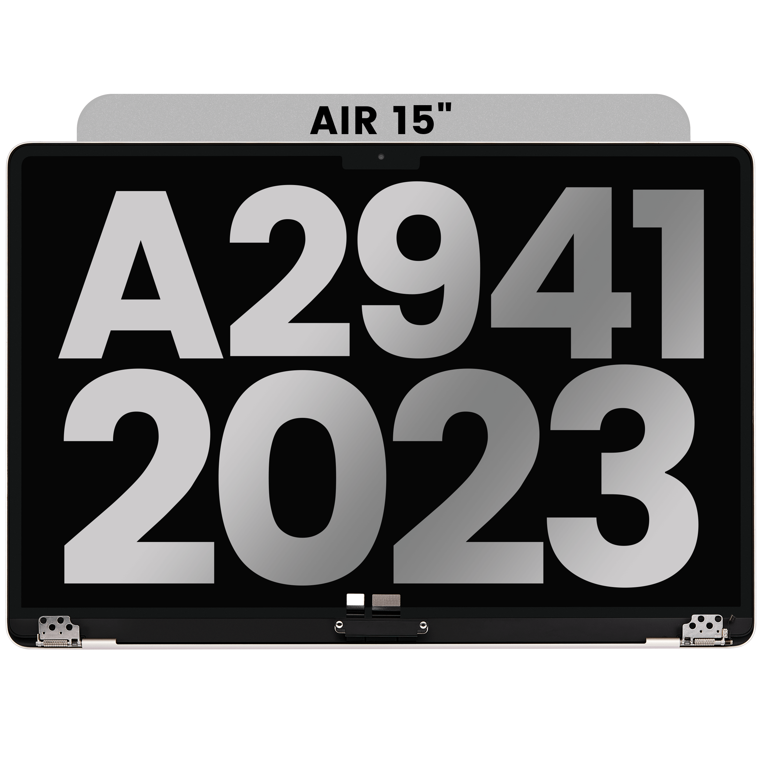 Complete LCD Display Assembly Compatible with MacBook Air 15" (A2941, Mid 2023) – OEM Pull: Grade A, Starlight