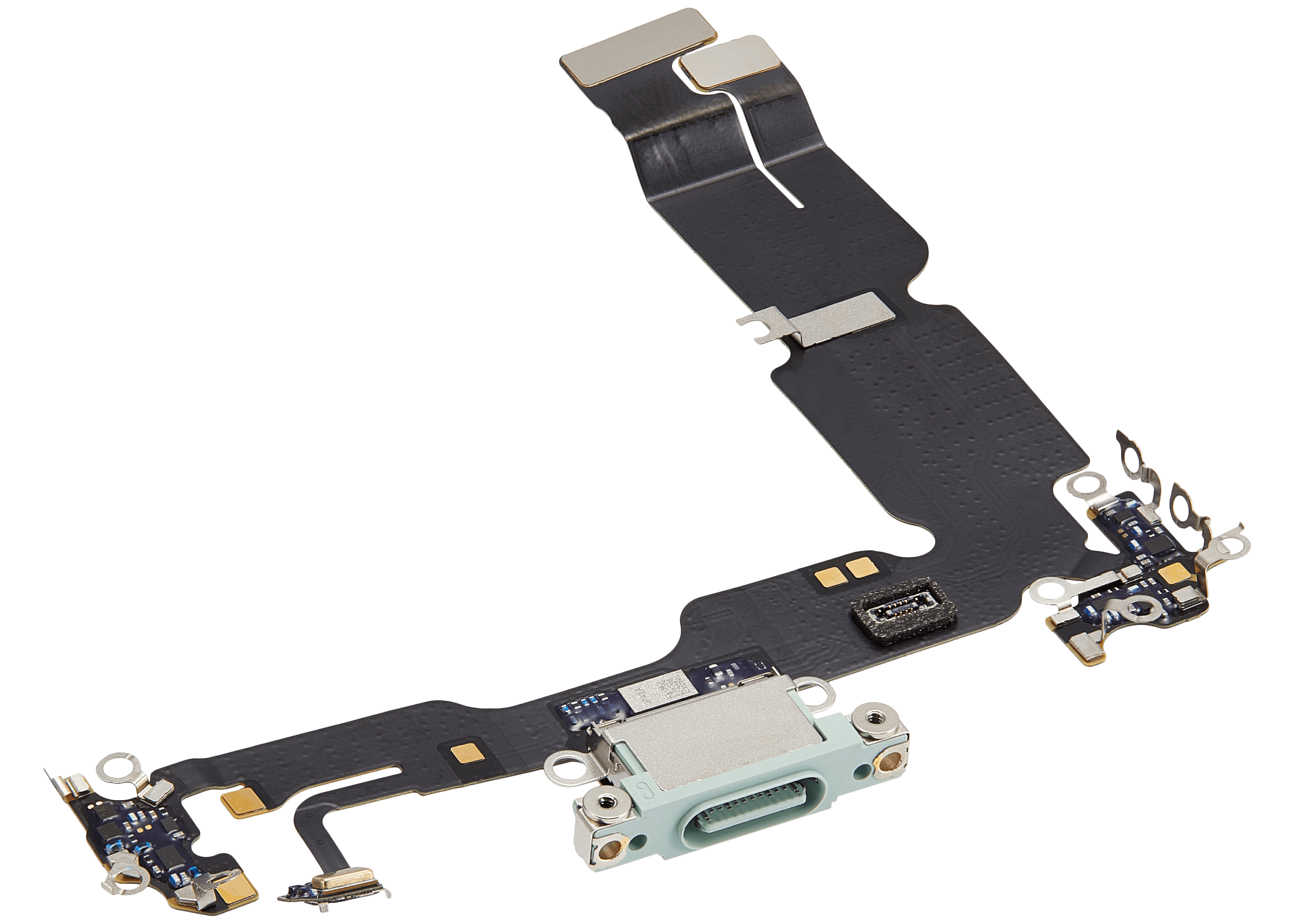 Charging Port Flex Cable Compatible For iPhone 15 Plus (Premium) (Green)