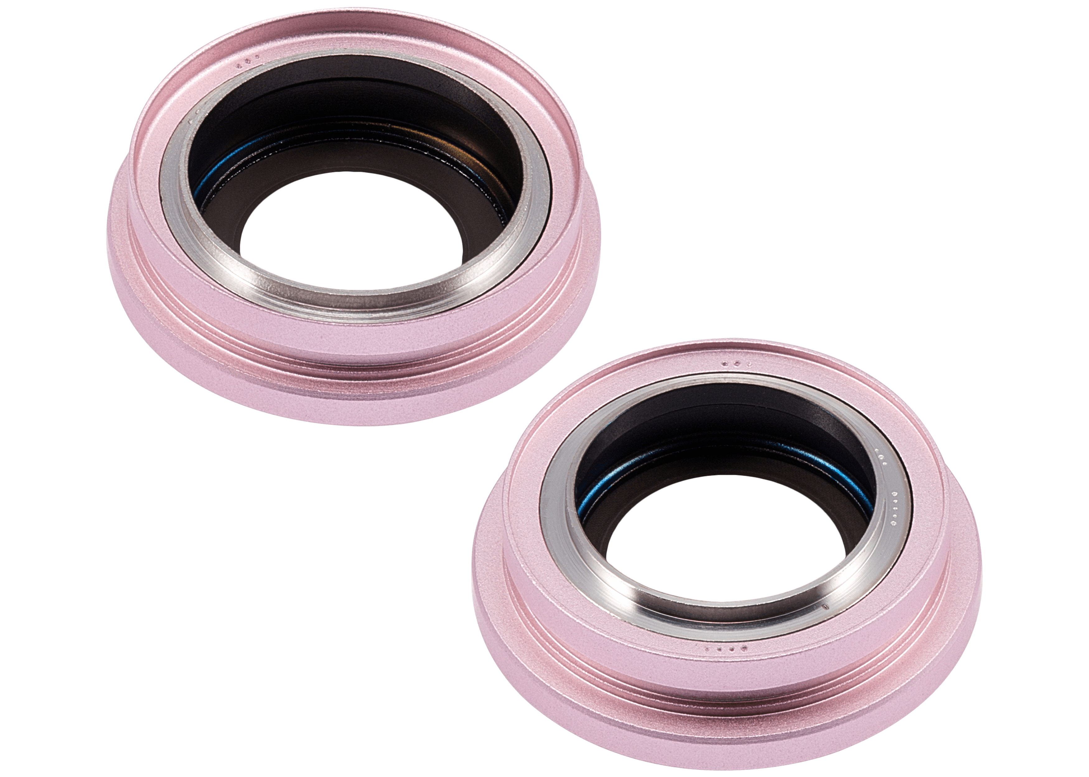 Back Camera Lens With Bracket & Bezel Compatible For iPhone 15 / 15 Plus (2 Piece Set) (Premium) (Pink)