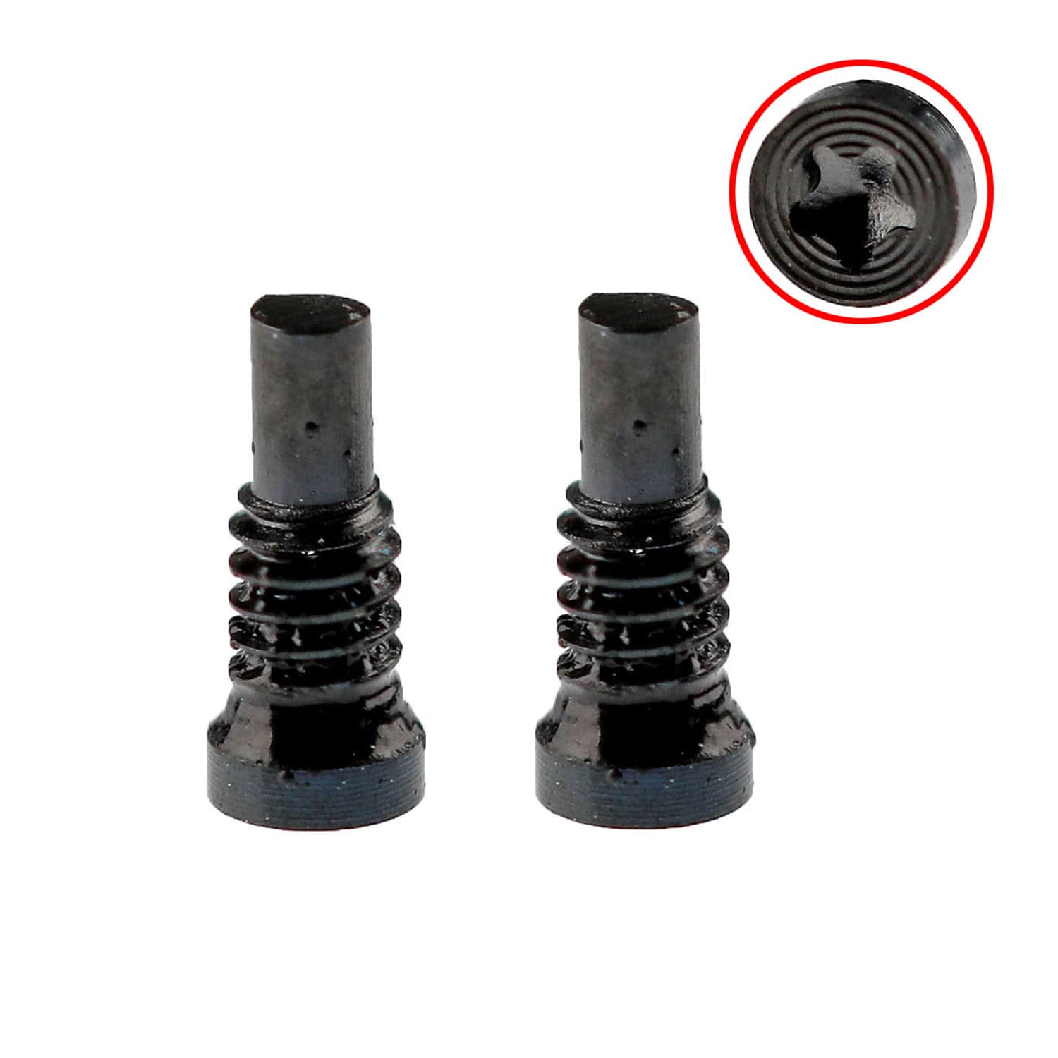 BLACK BOTTOM SCREW 2PCS/SET  FOR IPHONE 8/8 PLUS