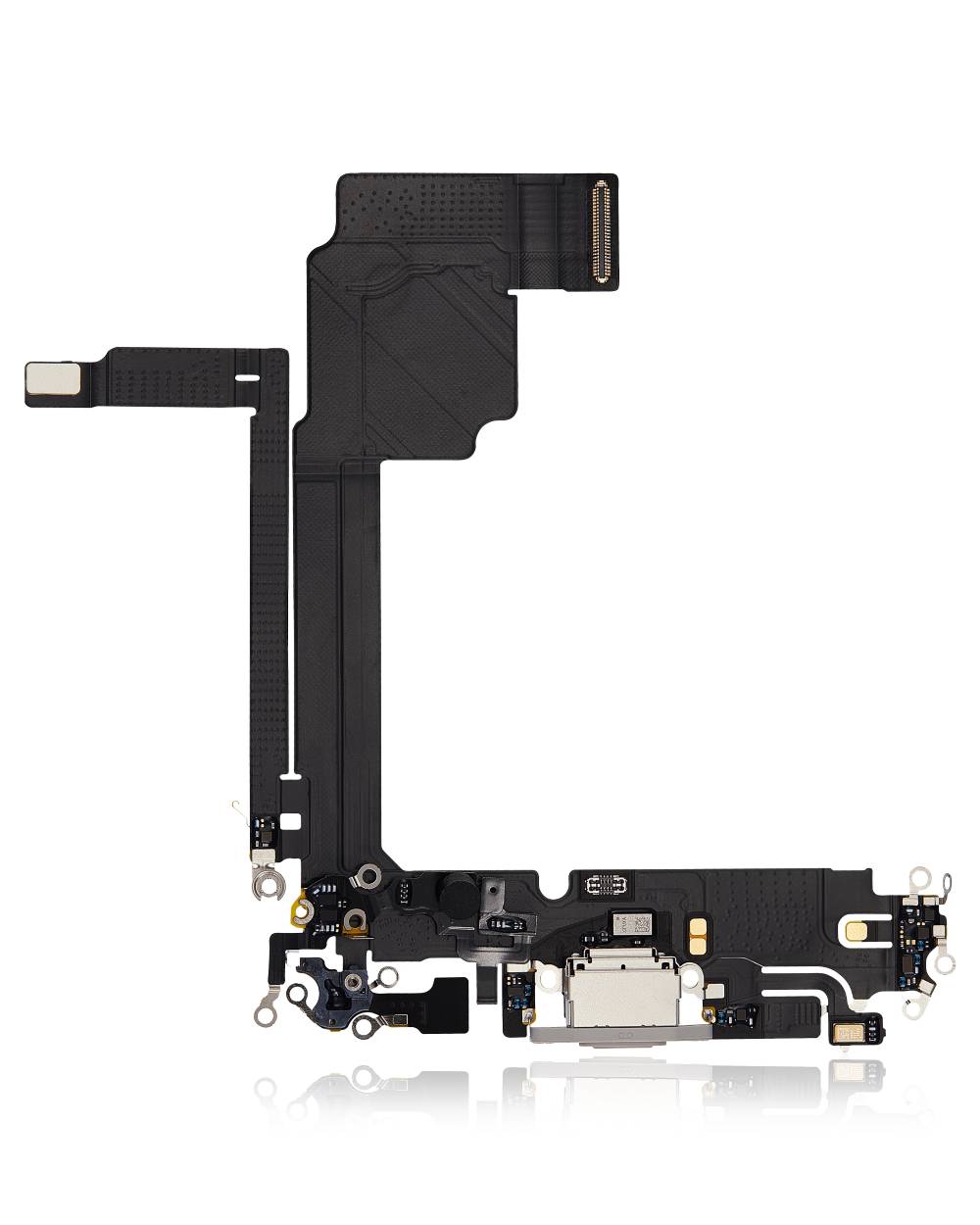 Charging Port Flex Cable Compatible For iPhone 15 Pro Max (Premium) (White Titanium)