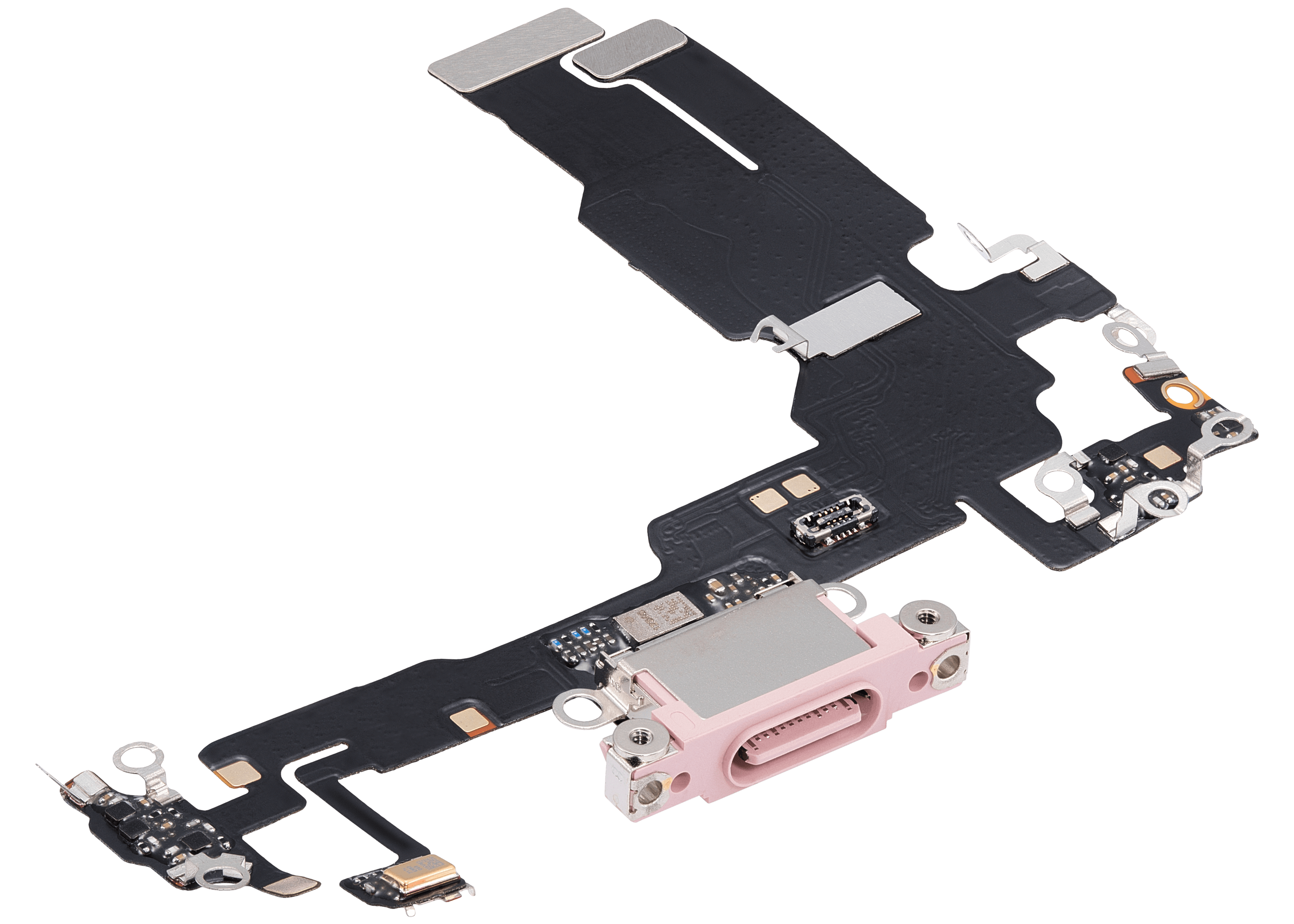 Charging Port Flex Cable Compatible For iPhone 15 (Aftermarket Plus) (Pink)