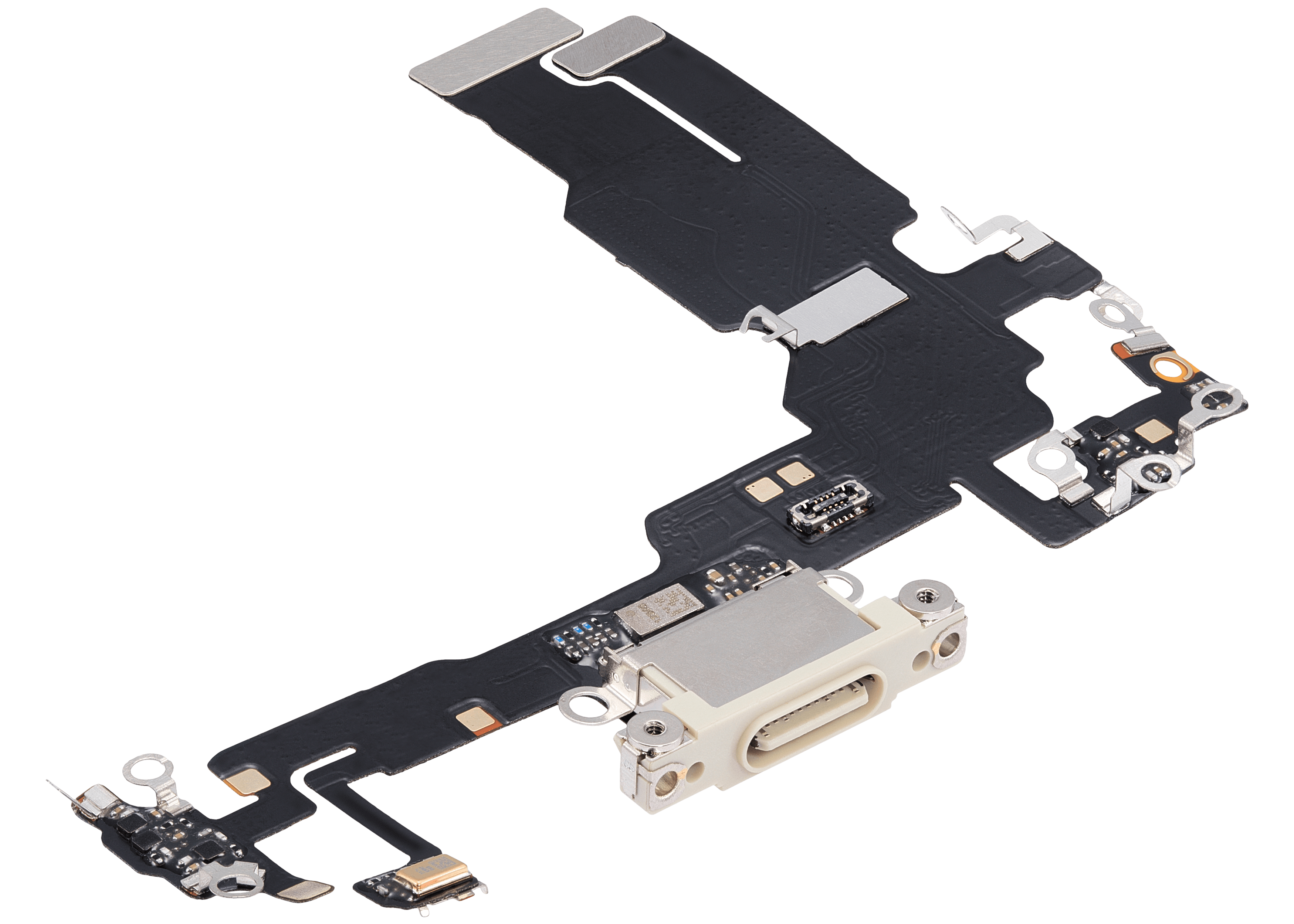 Charging Port Flex Cable Compatible For iPhone 15 (Aftermarket Plus) (Yellow)