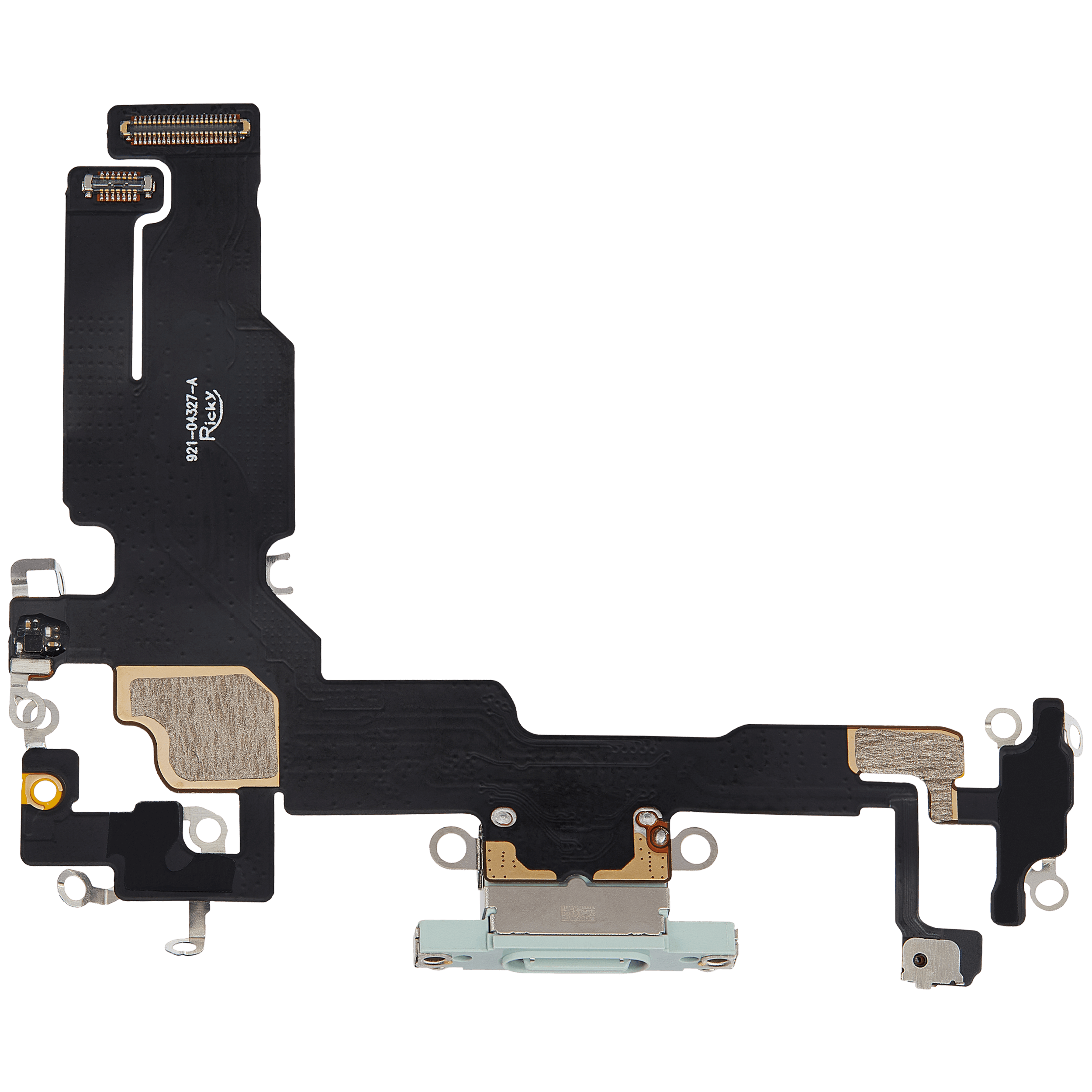 Charging Port Flex Cable Compatible For iPhone 15 (Aftermarket Plus) (Green)