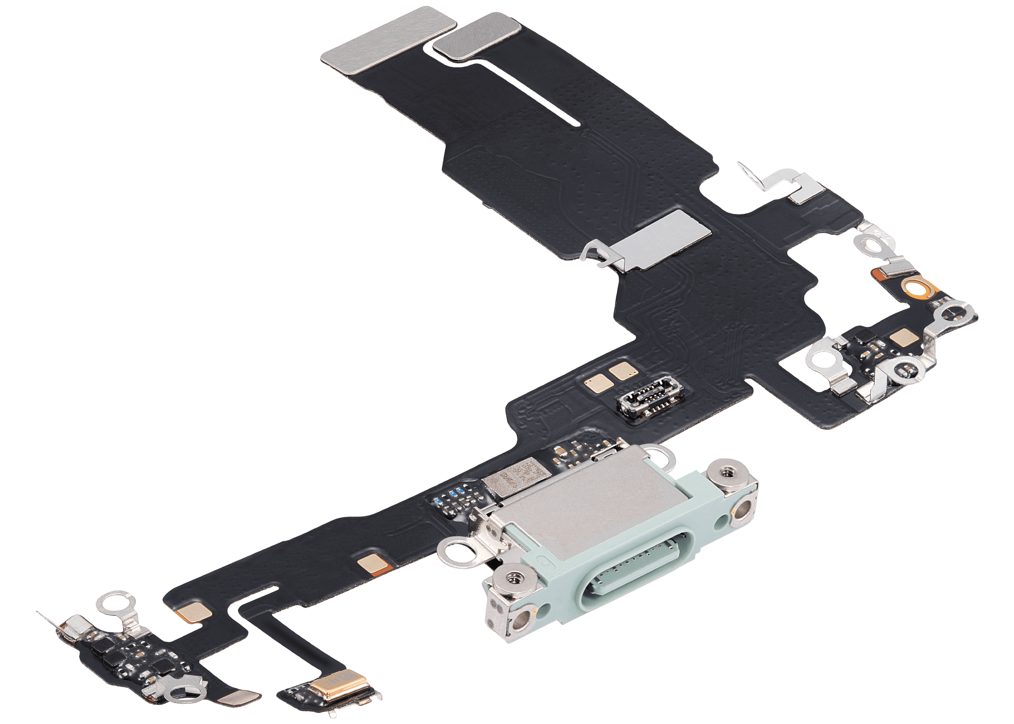 Charging Port Flex Cable Compatible For iPhone 15 (Aftermarket Plus) (Green)