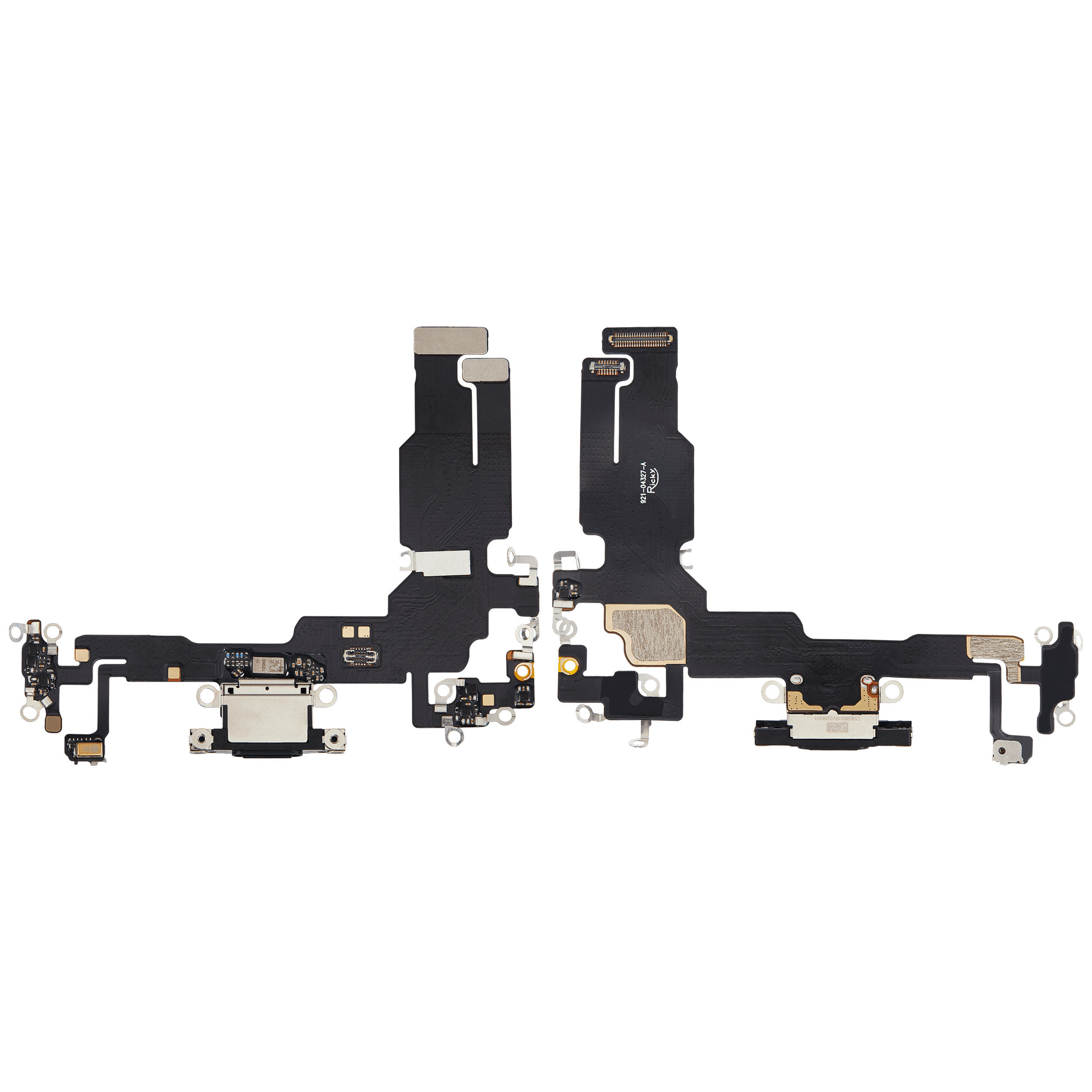 Charging Port Flex Cable Compatible For iPhone 15 (Aftermarket Plus) (Black)