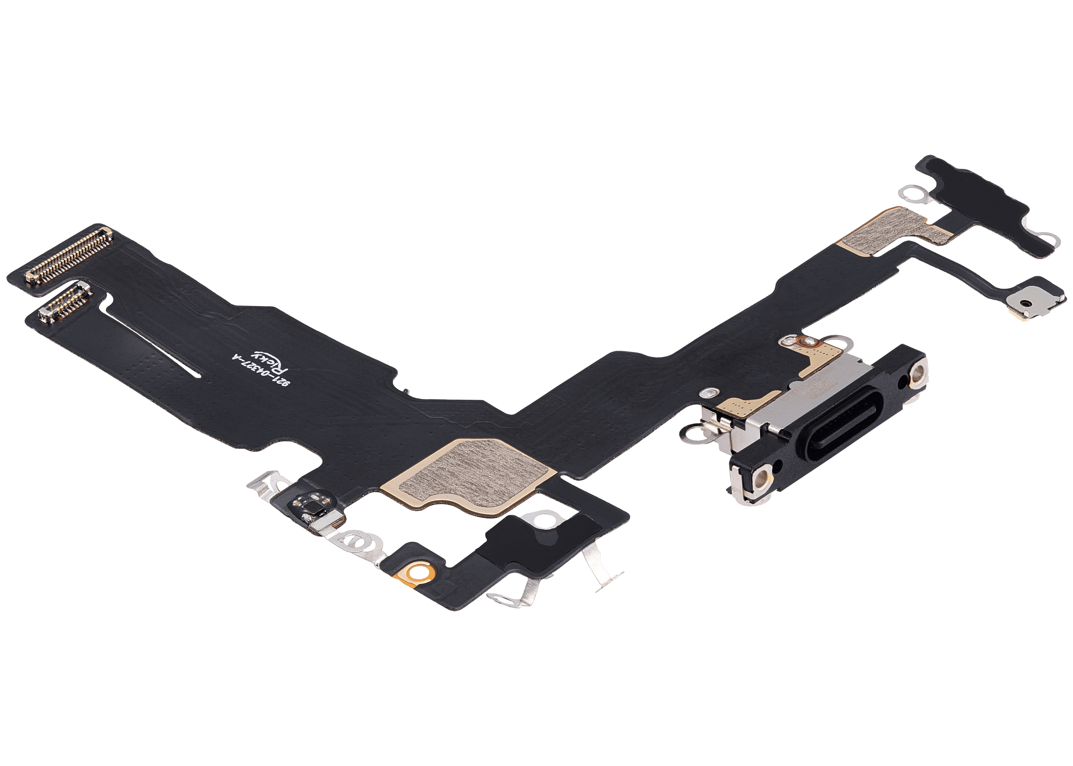 Charging Port Flex Cable Compatible For iPhone 15 (Aftermarket Plus) (Black)