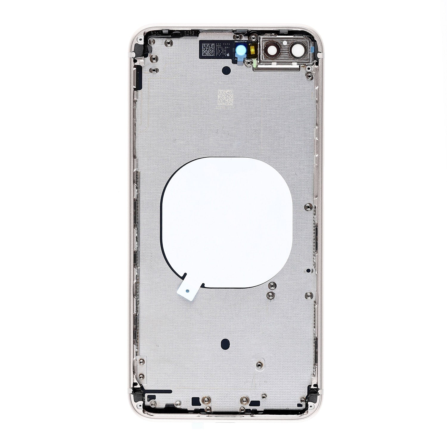 SILVER BACK COVER WITH FRAME ASSEMBLY FOR IPHONE 8 PLUS