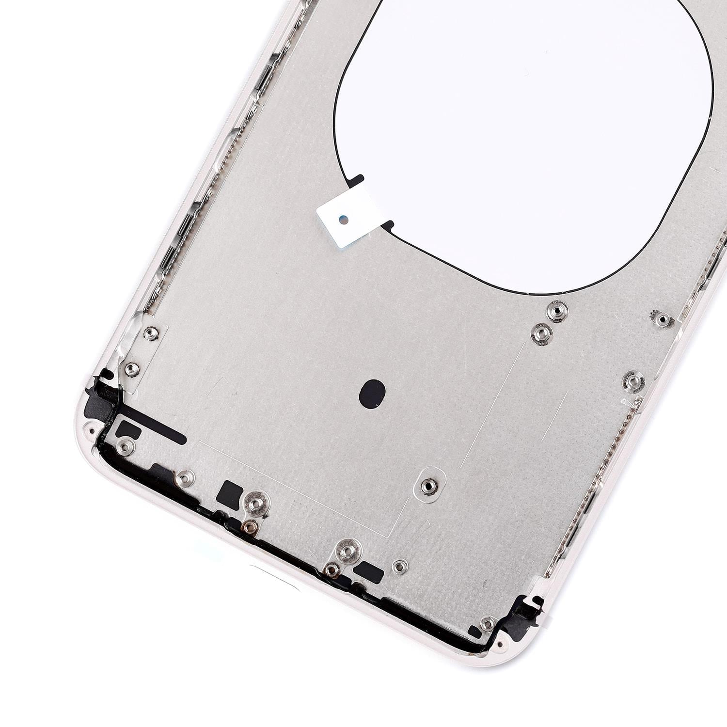 SILVER BACK COVER WITH FRAME ASSEMBLY FOR IPHONE 8 PLUS