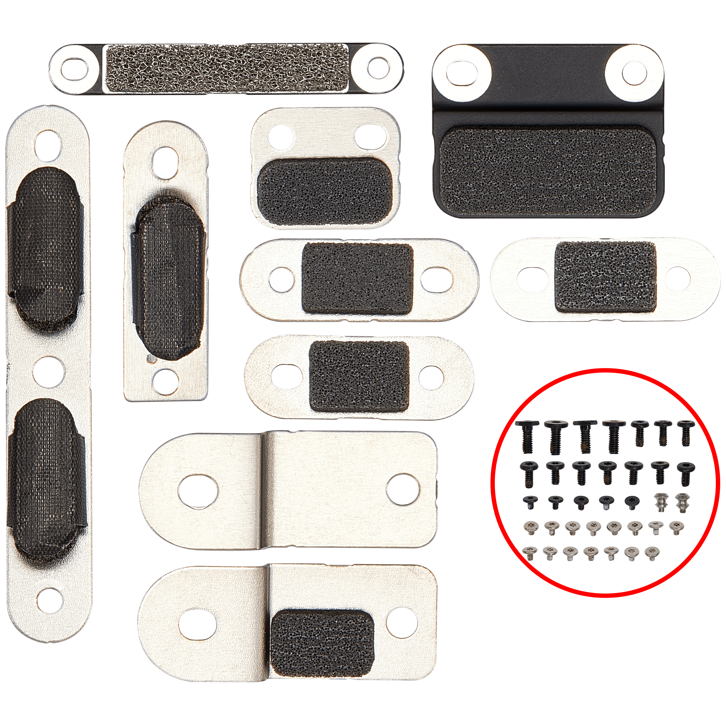 Full Set Small Metal Bracket And Screw Set Compatible For MacBook Pro 16" (A2780 / Late 2023)